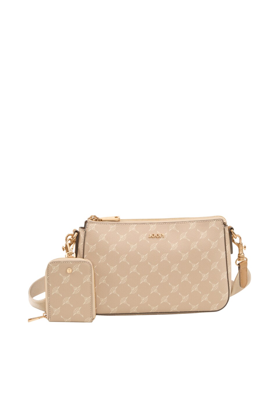 Axelremsväska beige / camel