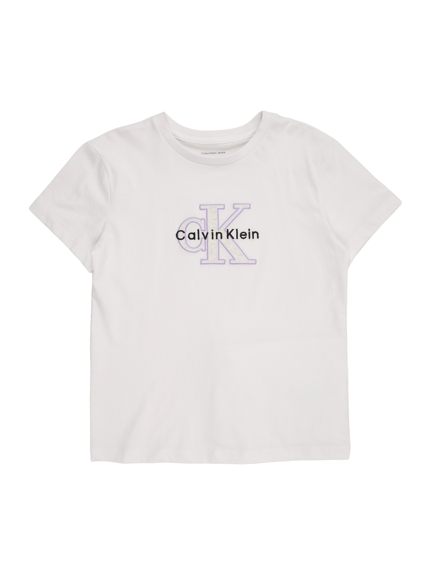 Calvin Klein Jeans Majica  ljubičasta / crna / bijela