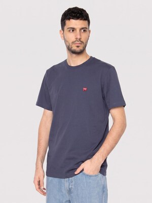 WRANGLER Camiseta 'SIGN OFF TEE'  navy / rojo / blanco