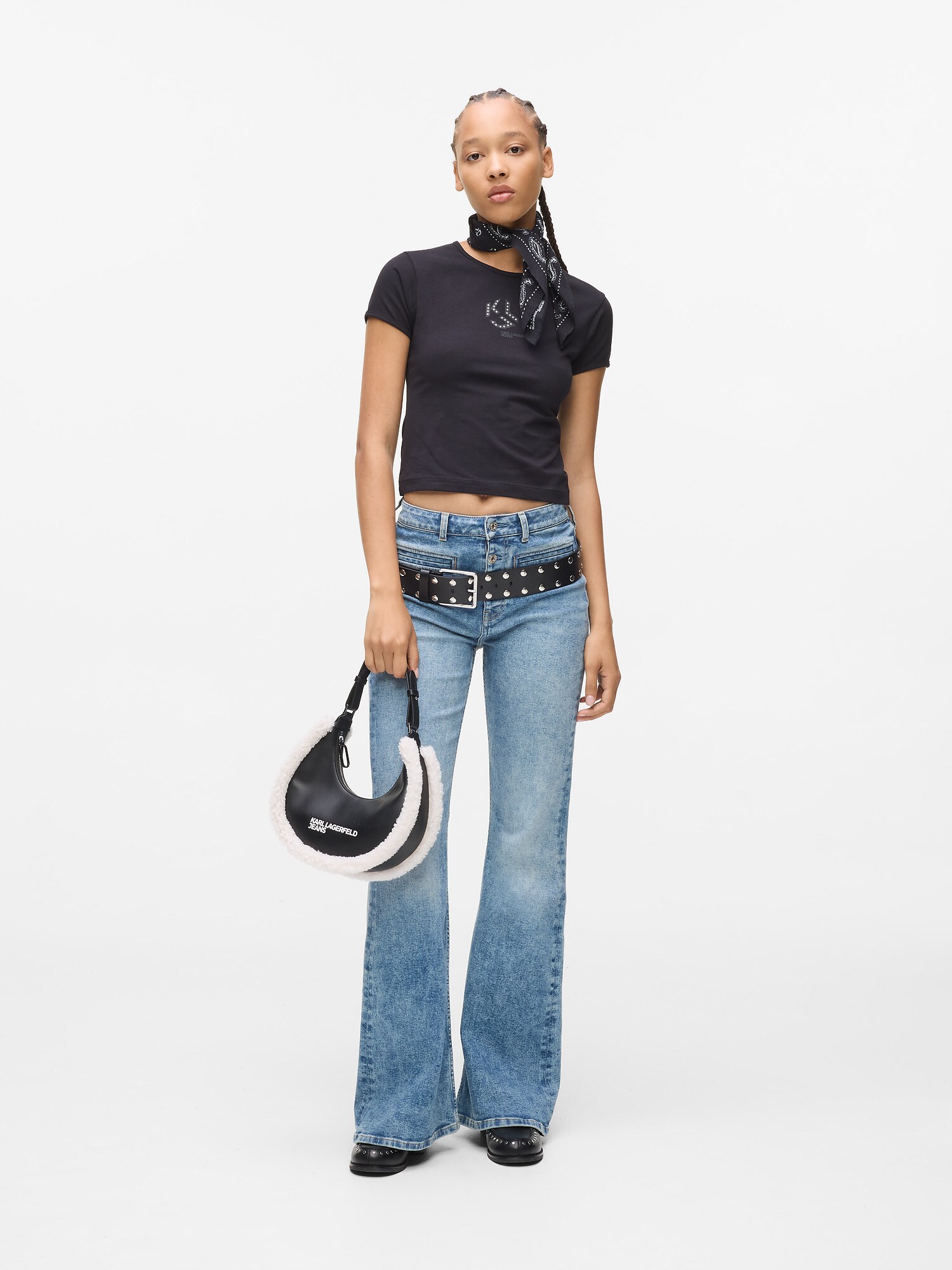 KARL LAGERFELD JEANS Tričko čierna (obrázok 5)