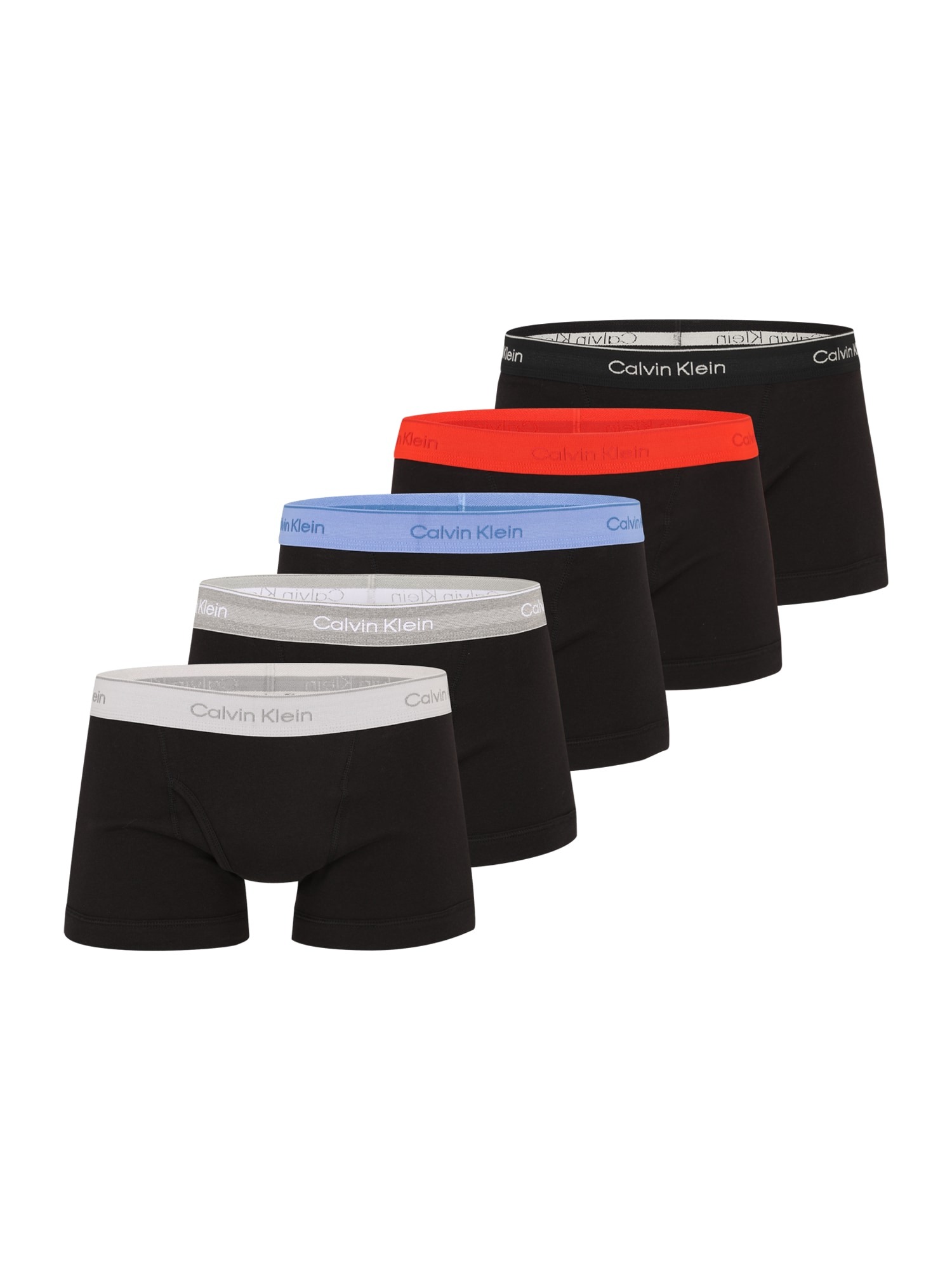 Calvin Klein Underwear Boxeri  albastru porumbel / gri deschis / roșu / negru