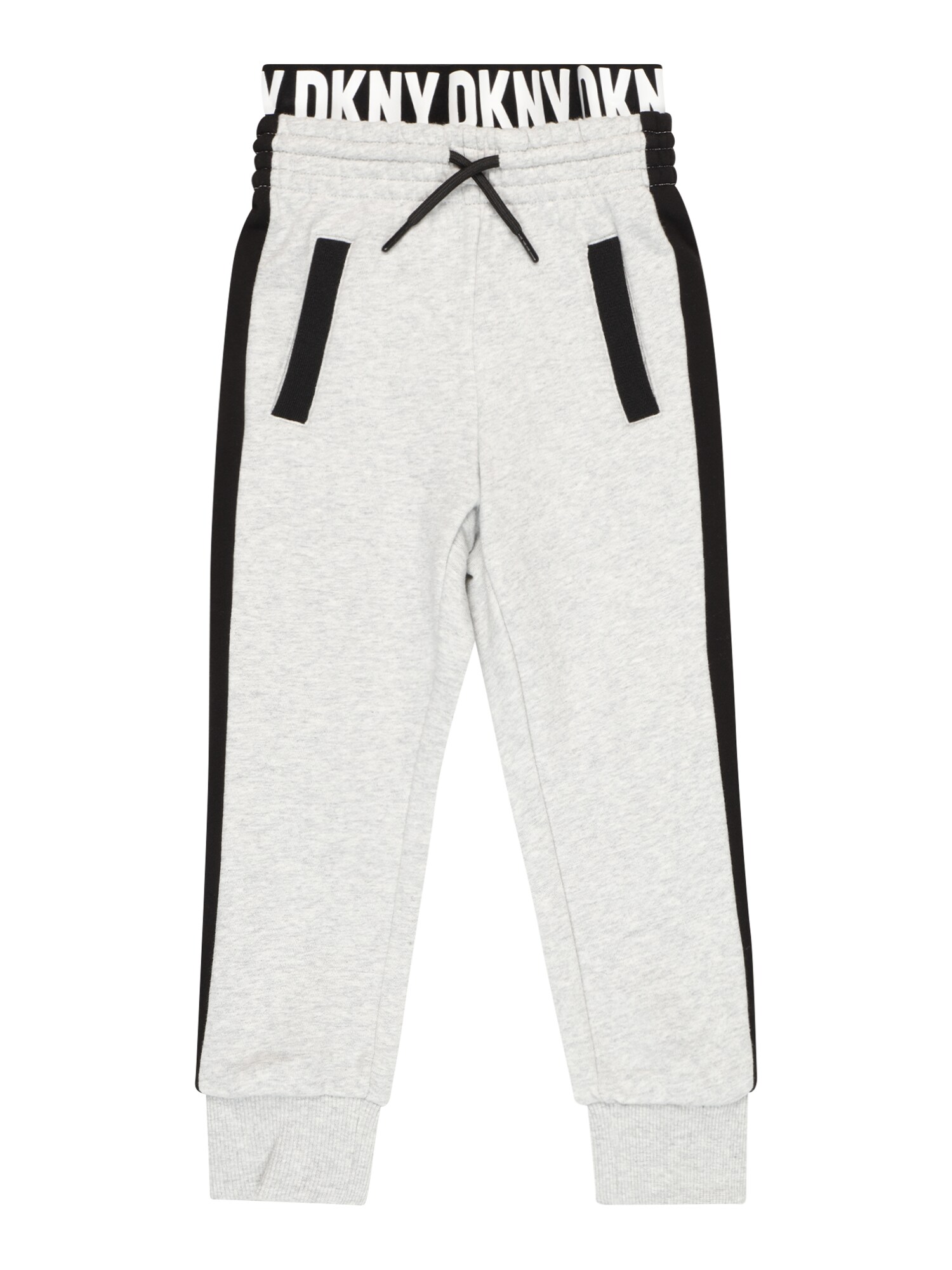 DKNY Kelnės šviesiai pilka / juoda / balta