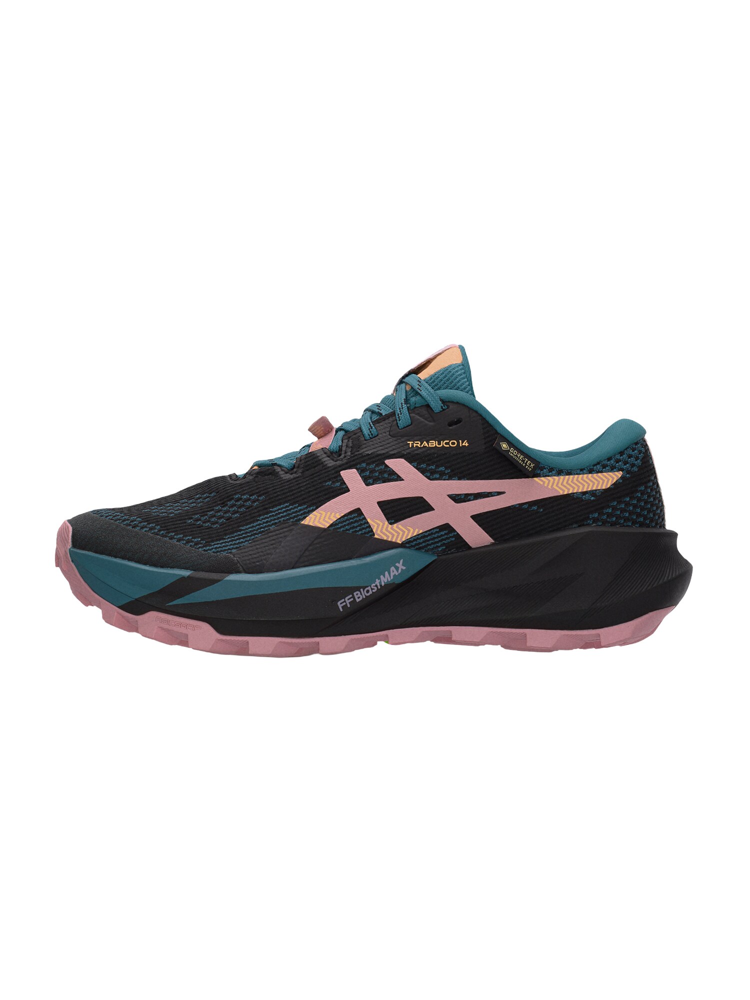 ASICS Tenisice za trčanje 'TRABUCO 14'  tirkiz / puder roza / crna