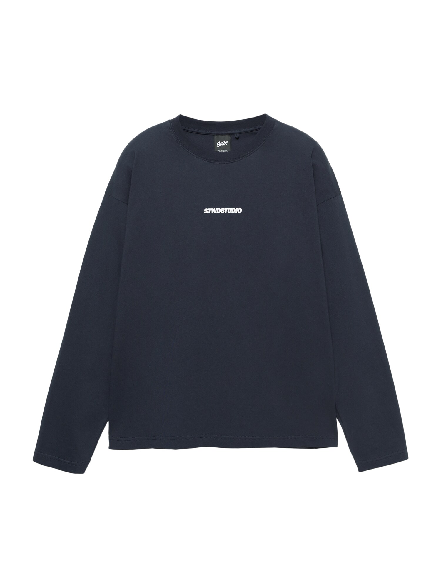 Pull&Bear Tričko 'CLUB COMMUNITY STWD'  námornícka modrá / biela
