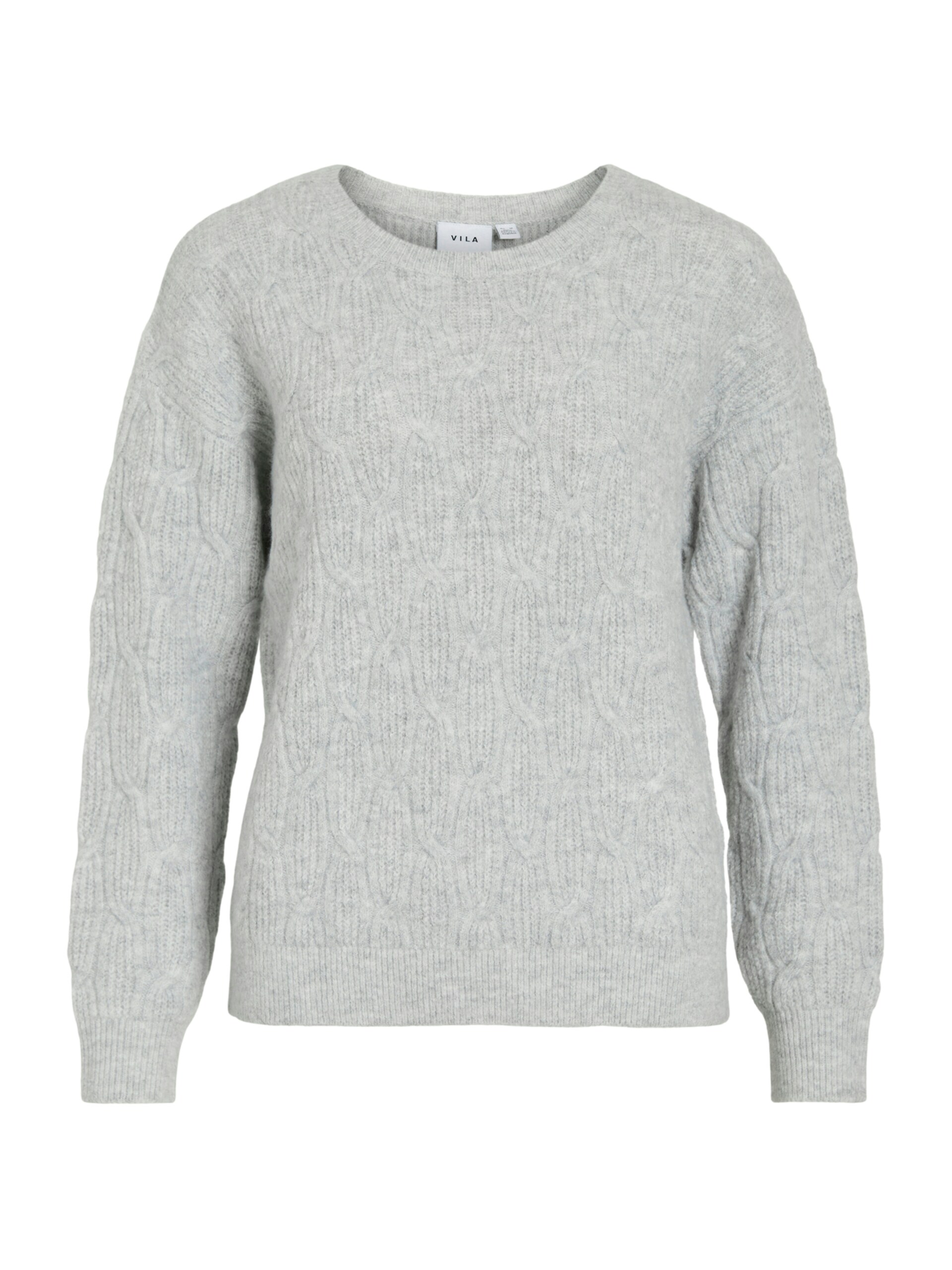 VILA Vilassia O-neck L/S CABEL KNIT stickade tröjor dam – bild 6