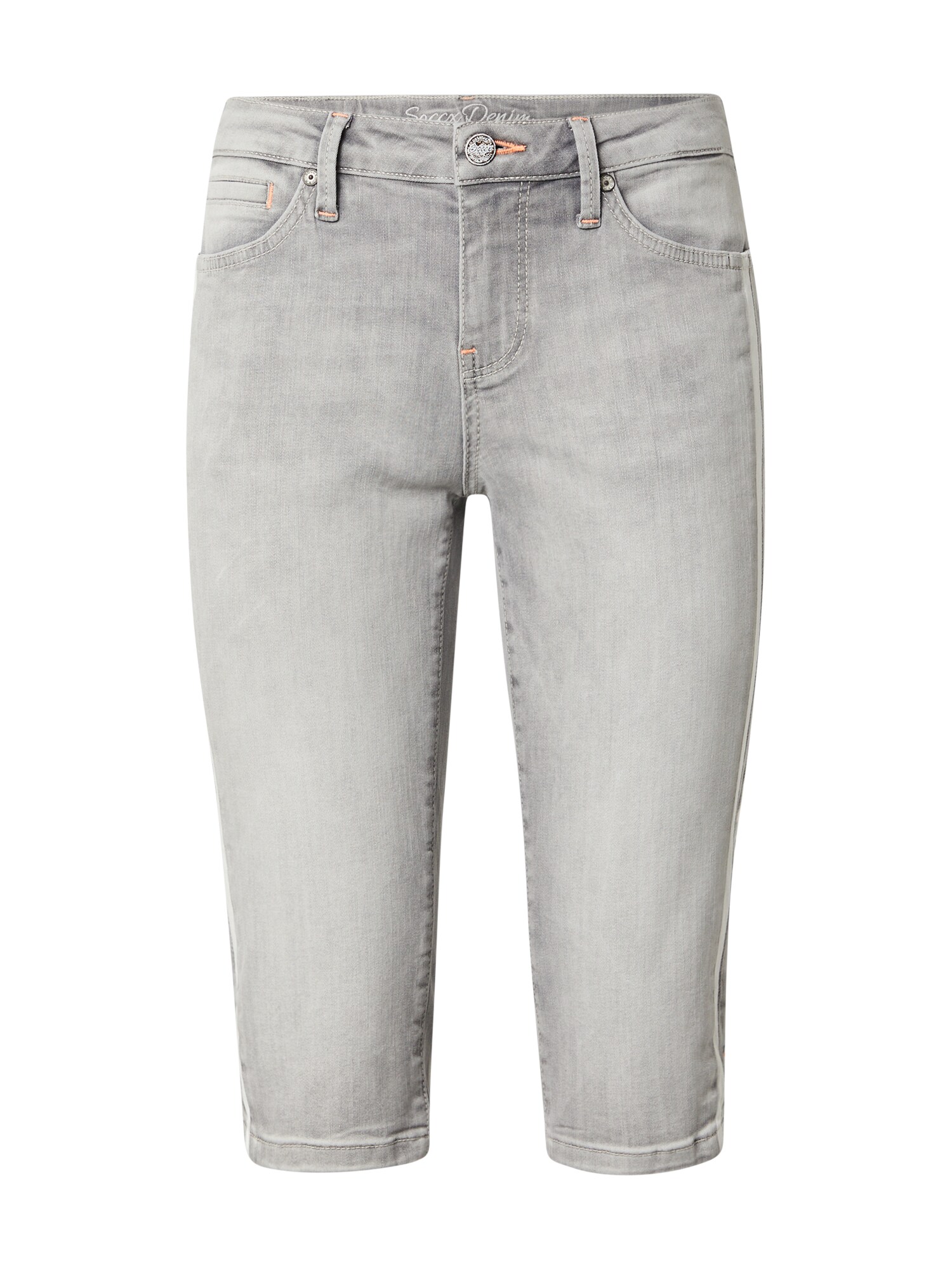 Soccx Jeans 'RO:MY'  gri denim / alb
