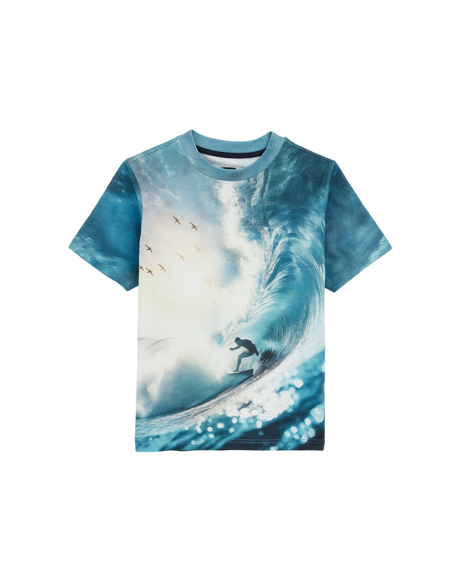 WE Fashion Tricou  albastru / alb