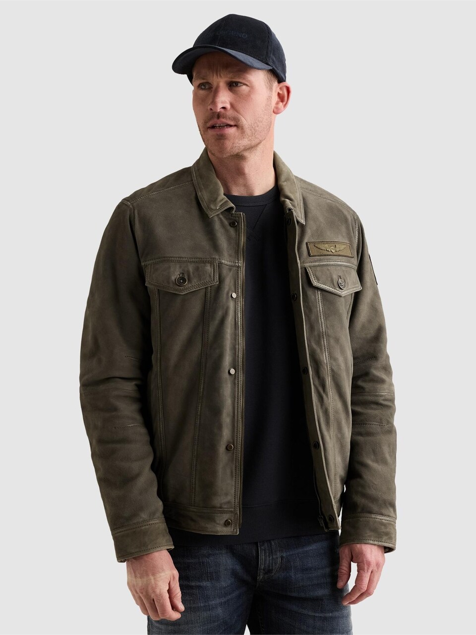 Övergångsjacka 'Air Leather jacket'