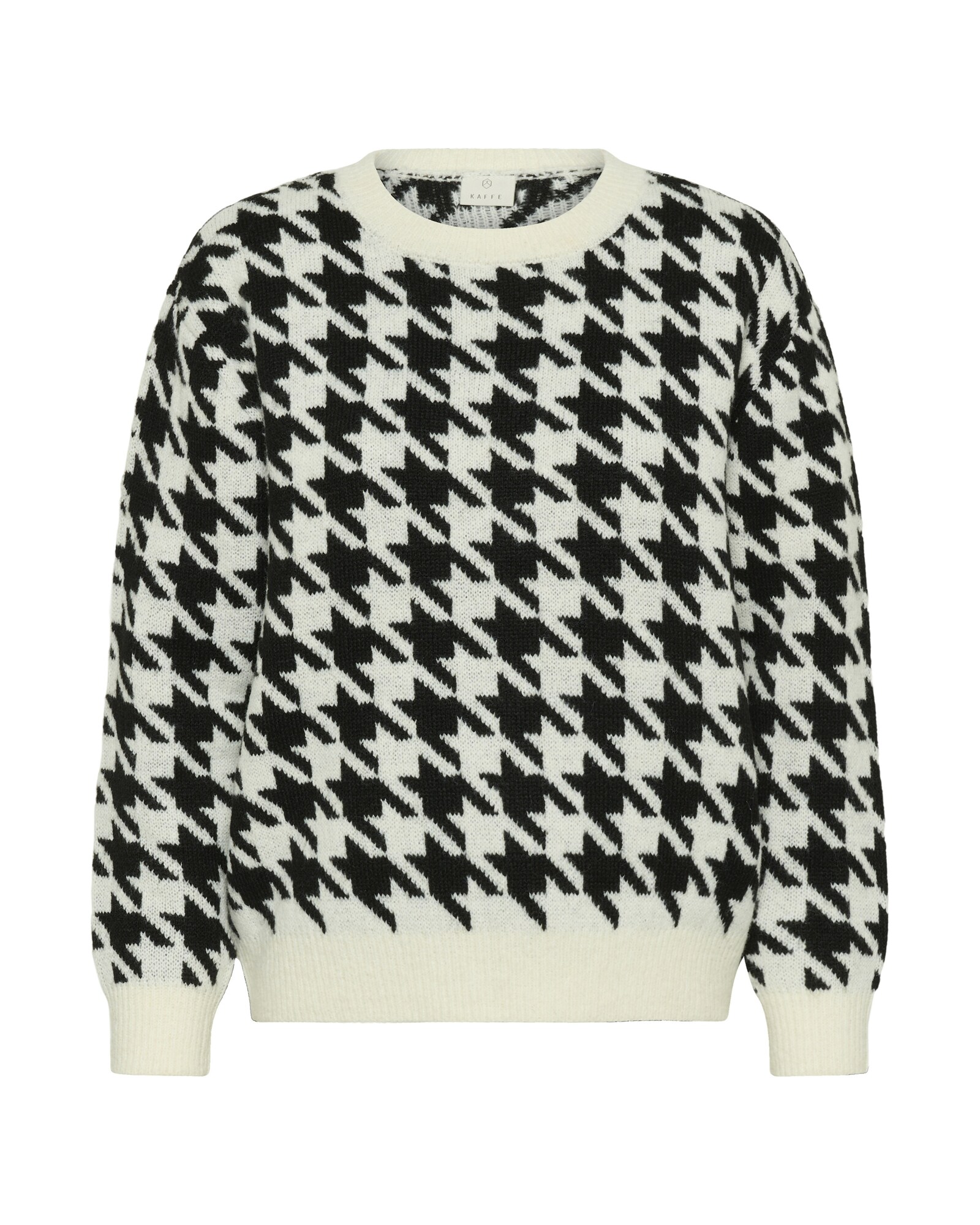 Kaffe Jersey 'Carol'  negro / offwhite