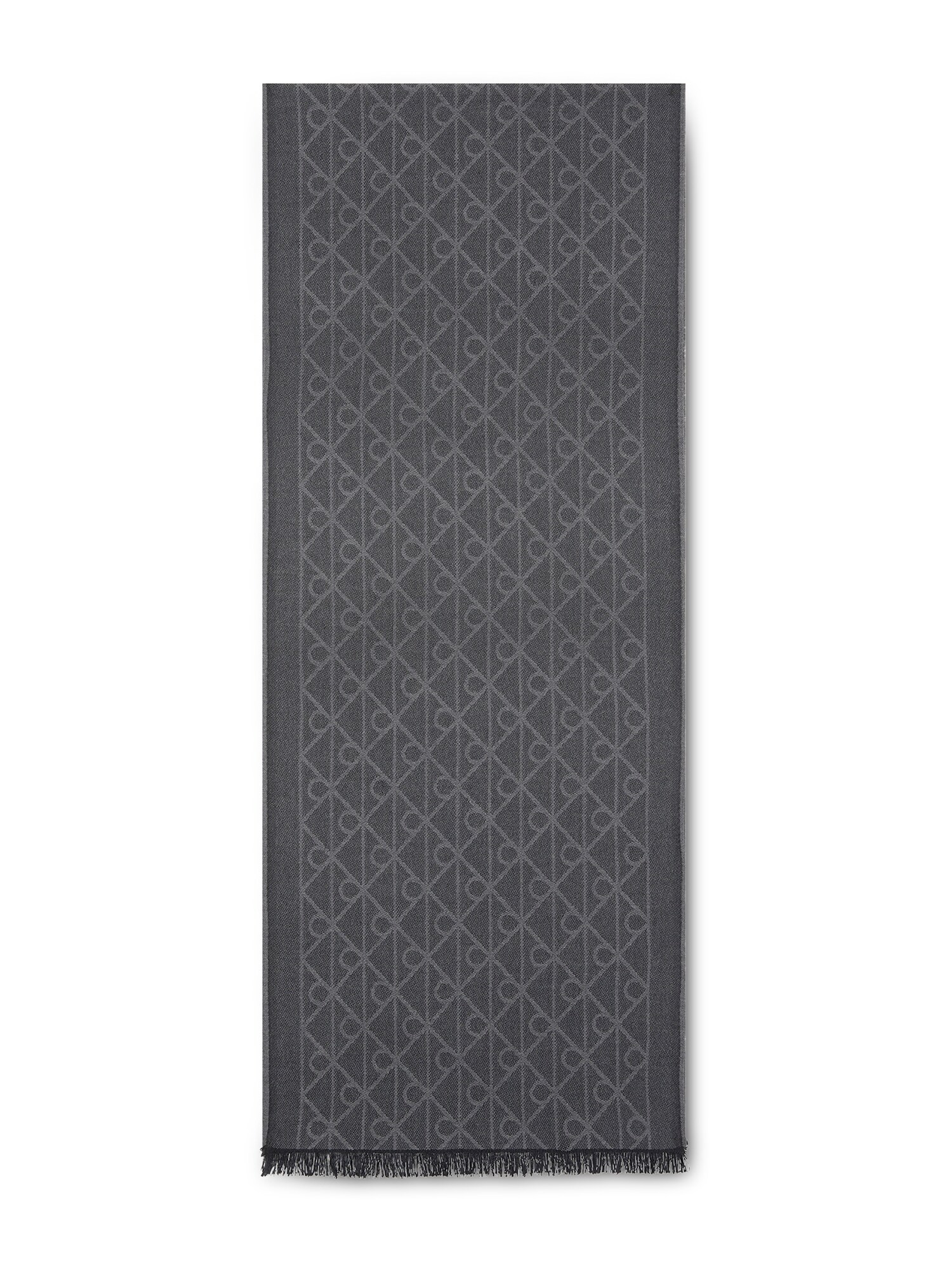 Calvin Klein Fular  gri metalic / negru amestecat