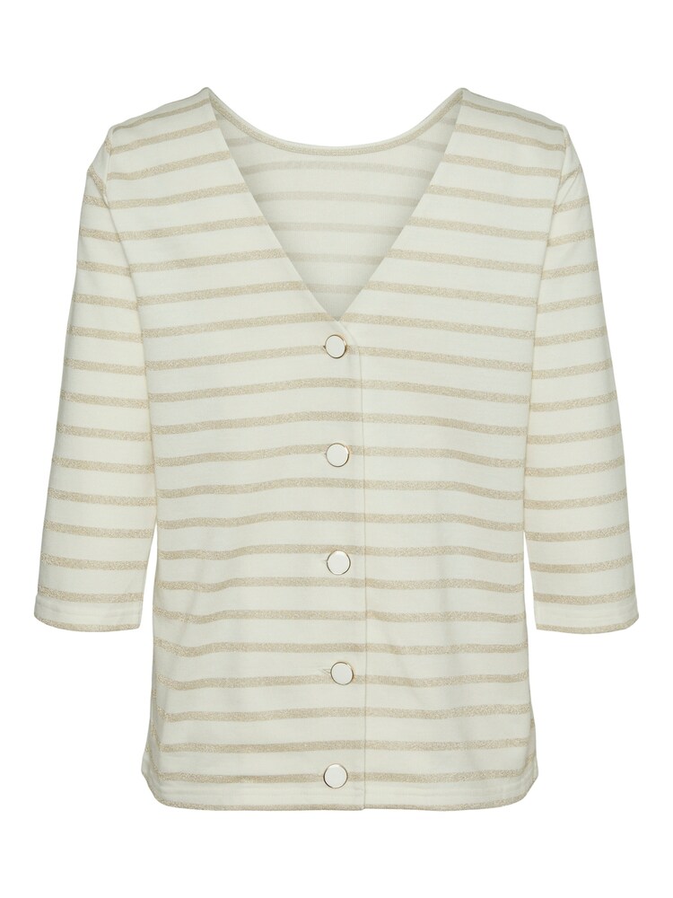 VERO MODA Strickjacke Damen Größe M beige / gold