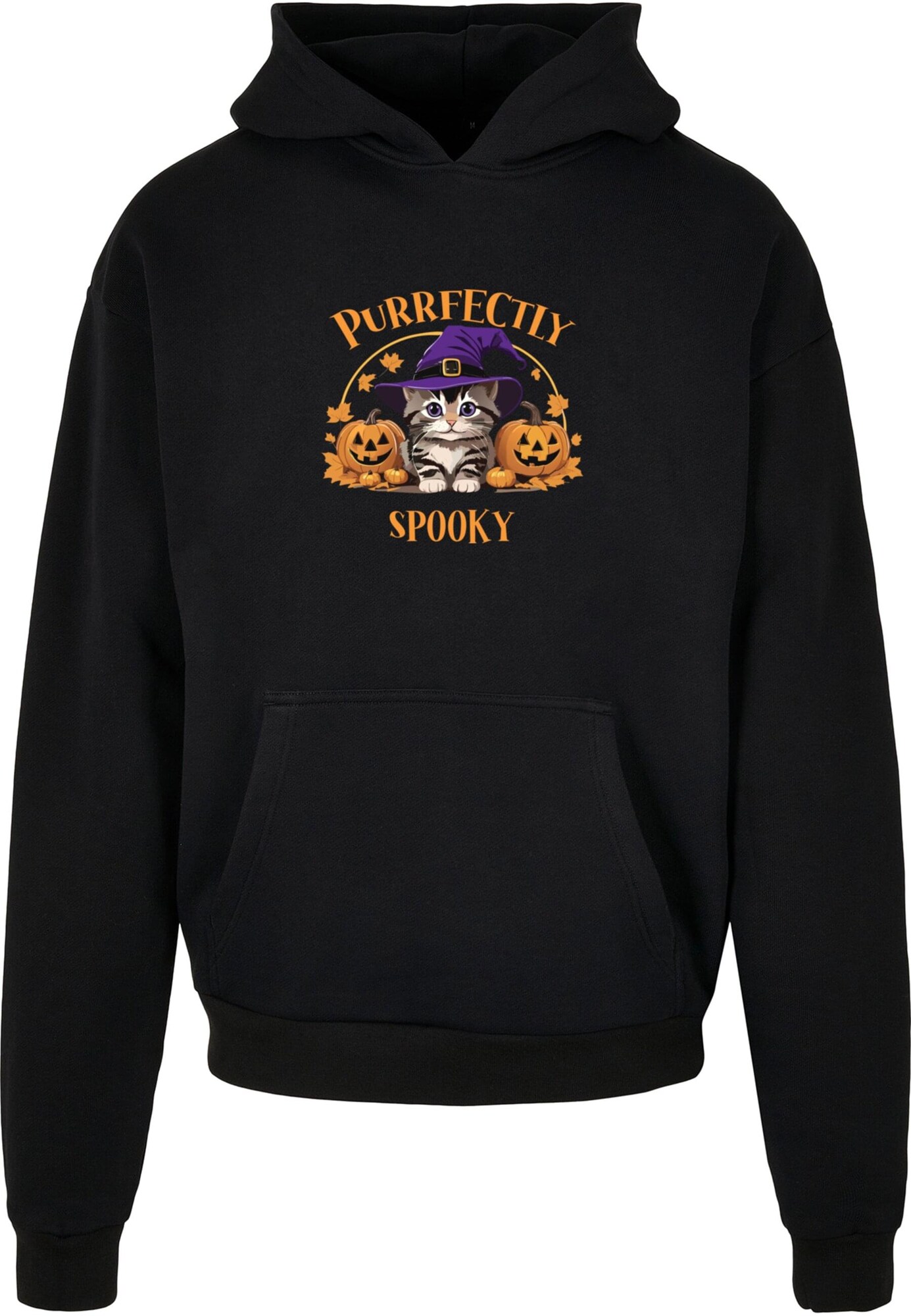 Thumbnail - Sweatshirt 'Halloween - Purrfectly Spooky Cat'
