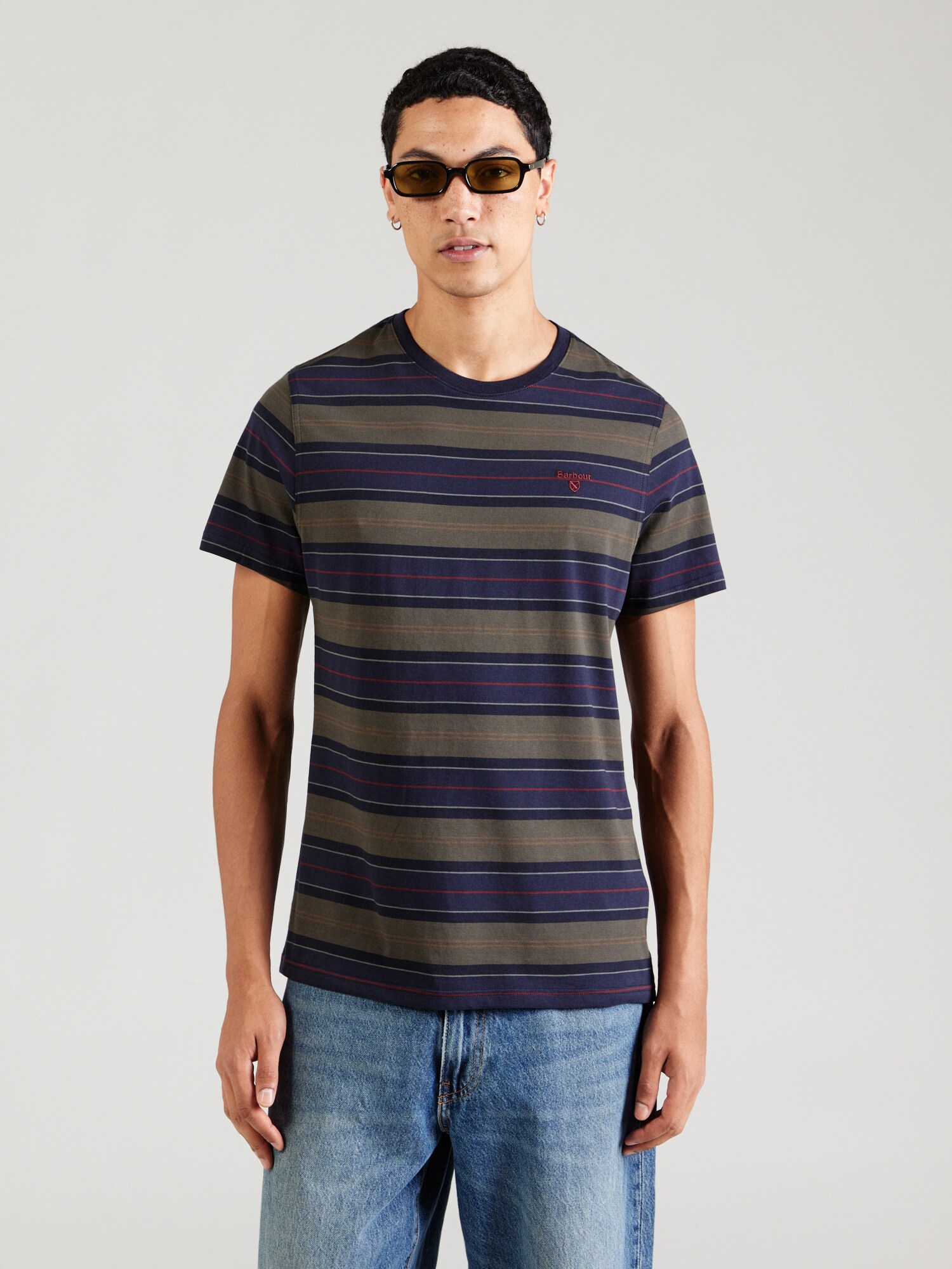 Barbour Camiseta 'Tartham' camelo / navy / oliva / rojizo – imagen 3