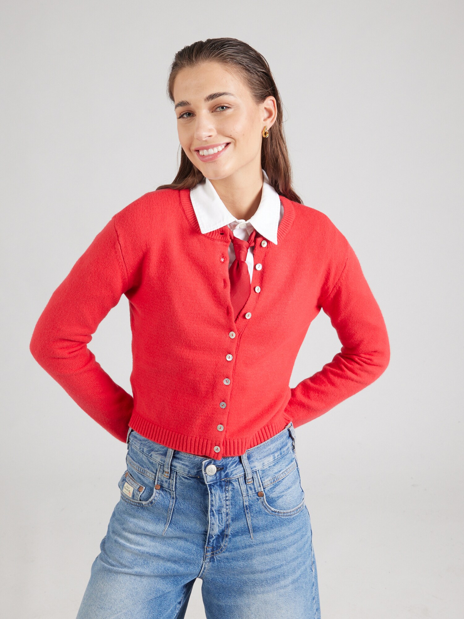 BDG Urban Outfitters Kardigán 'DALTON'  rikító piros termék 2. képe