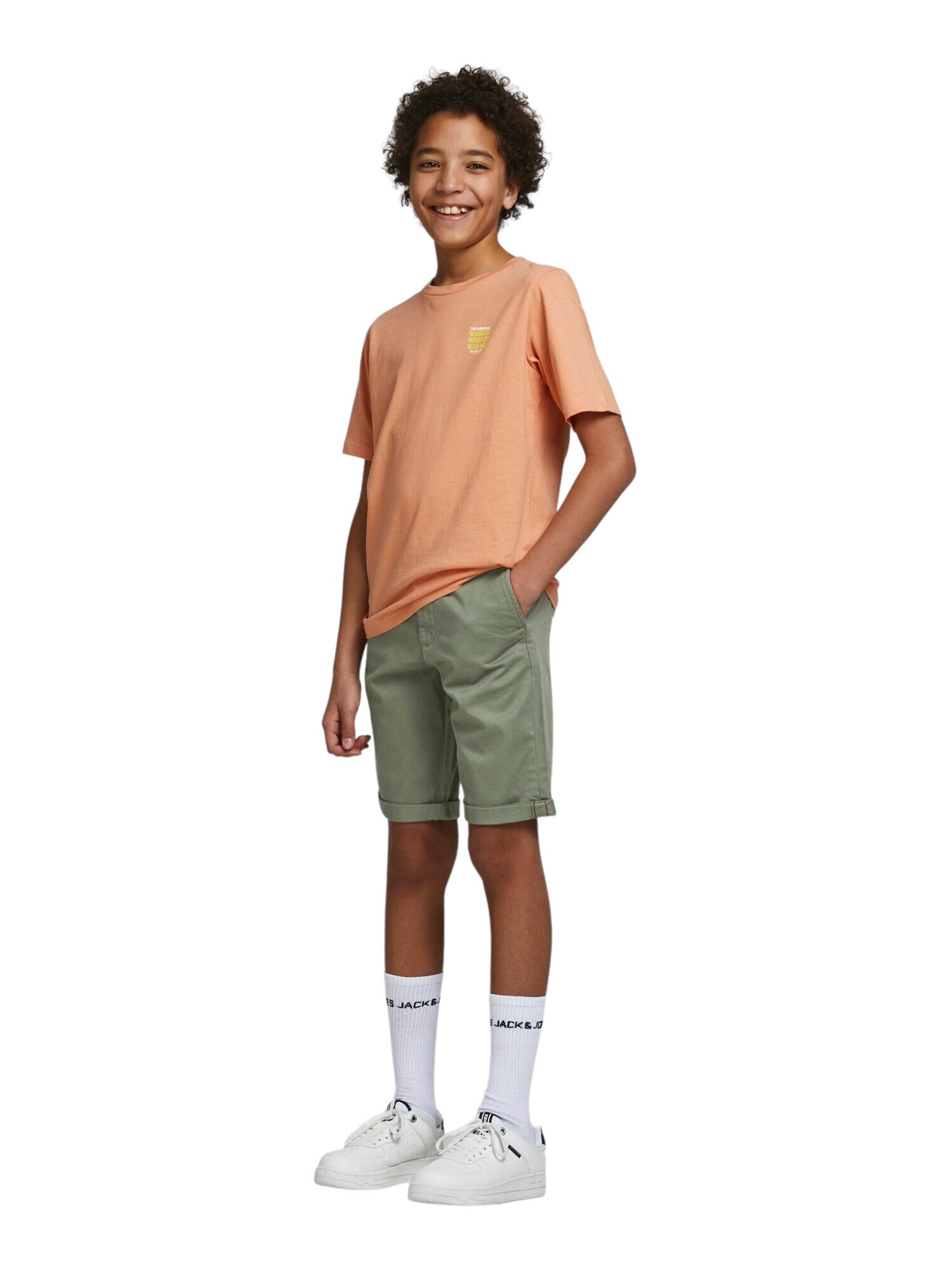 Jack & Jones Junior Nohavice 'JJBowie' olivová (obrázok 6)
