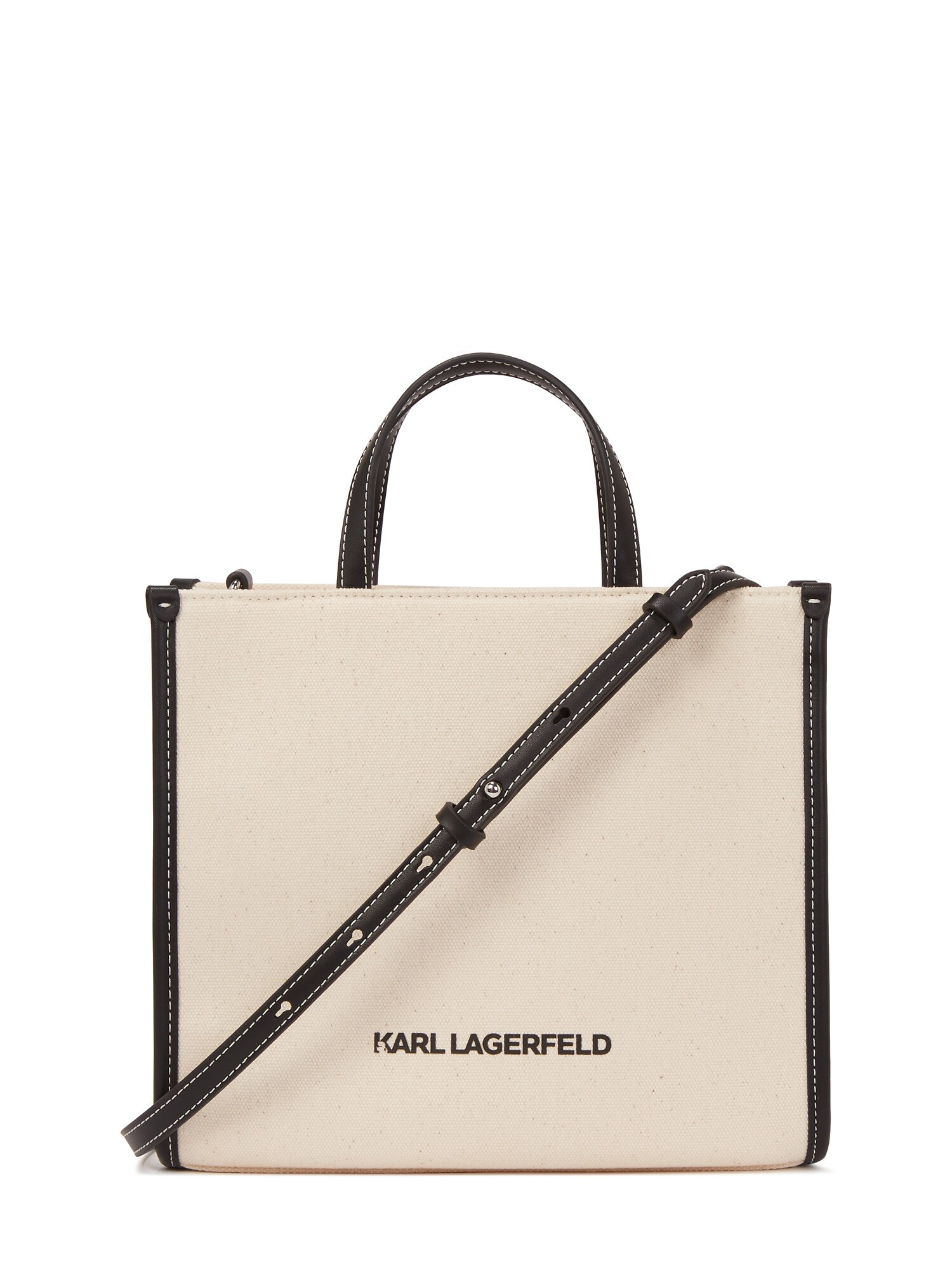 Karl Lagerfeld Shopper táska 'KL x Jorge Parra'  bézs / fekete termék 2. képe