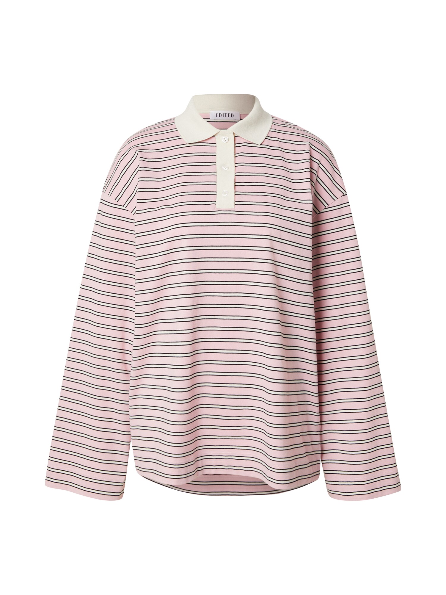 EDITED Tricou Cindy  roz / negru / alb