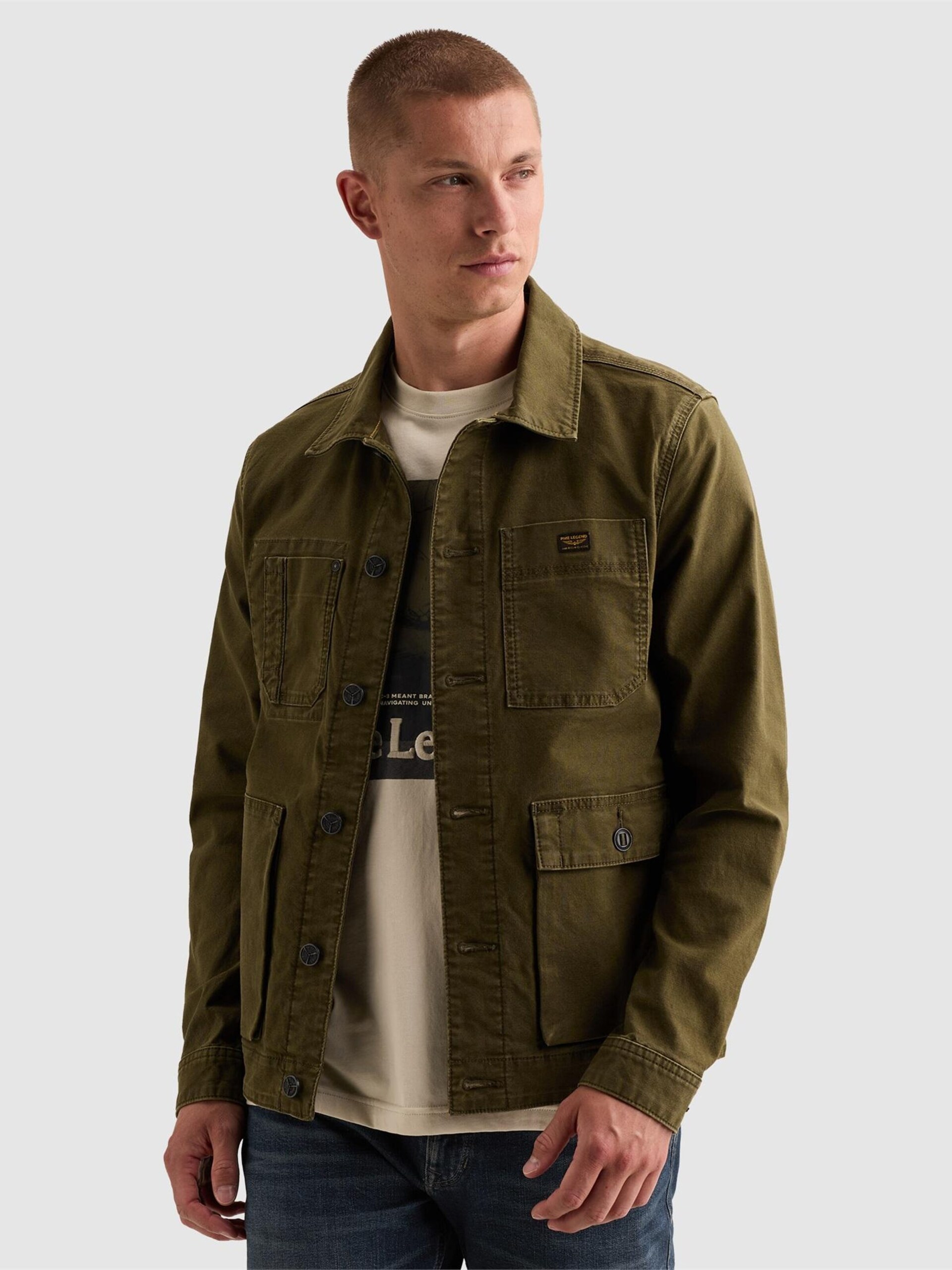 PME Legend Övergångsjacka 'Worker jacket with multiple pockets' herr