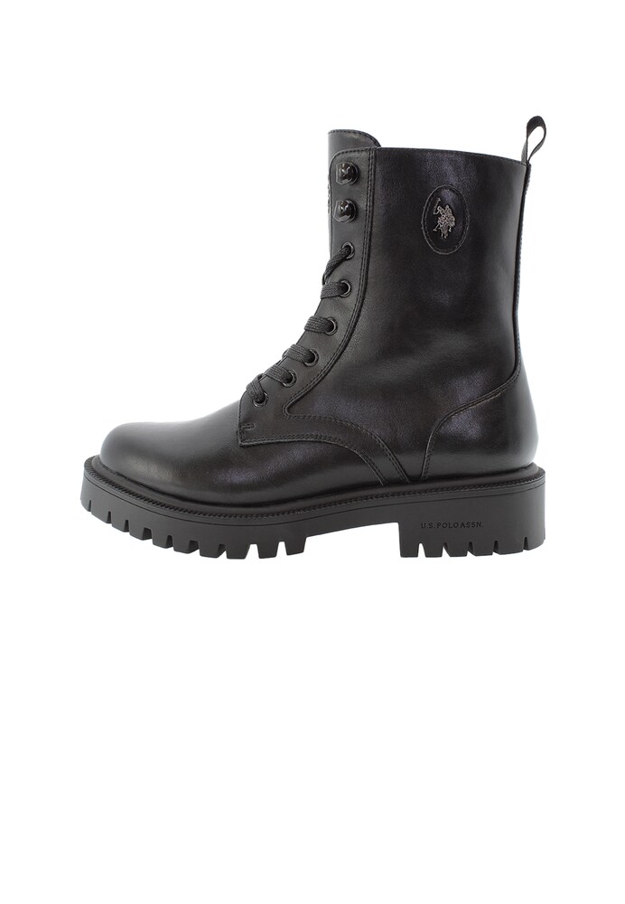 U.S. POLO ASSN. Schnürstiefelette 'KARMA014WDY1' Damen Größe 36 schwarz Winterschuhe