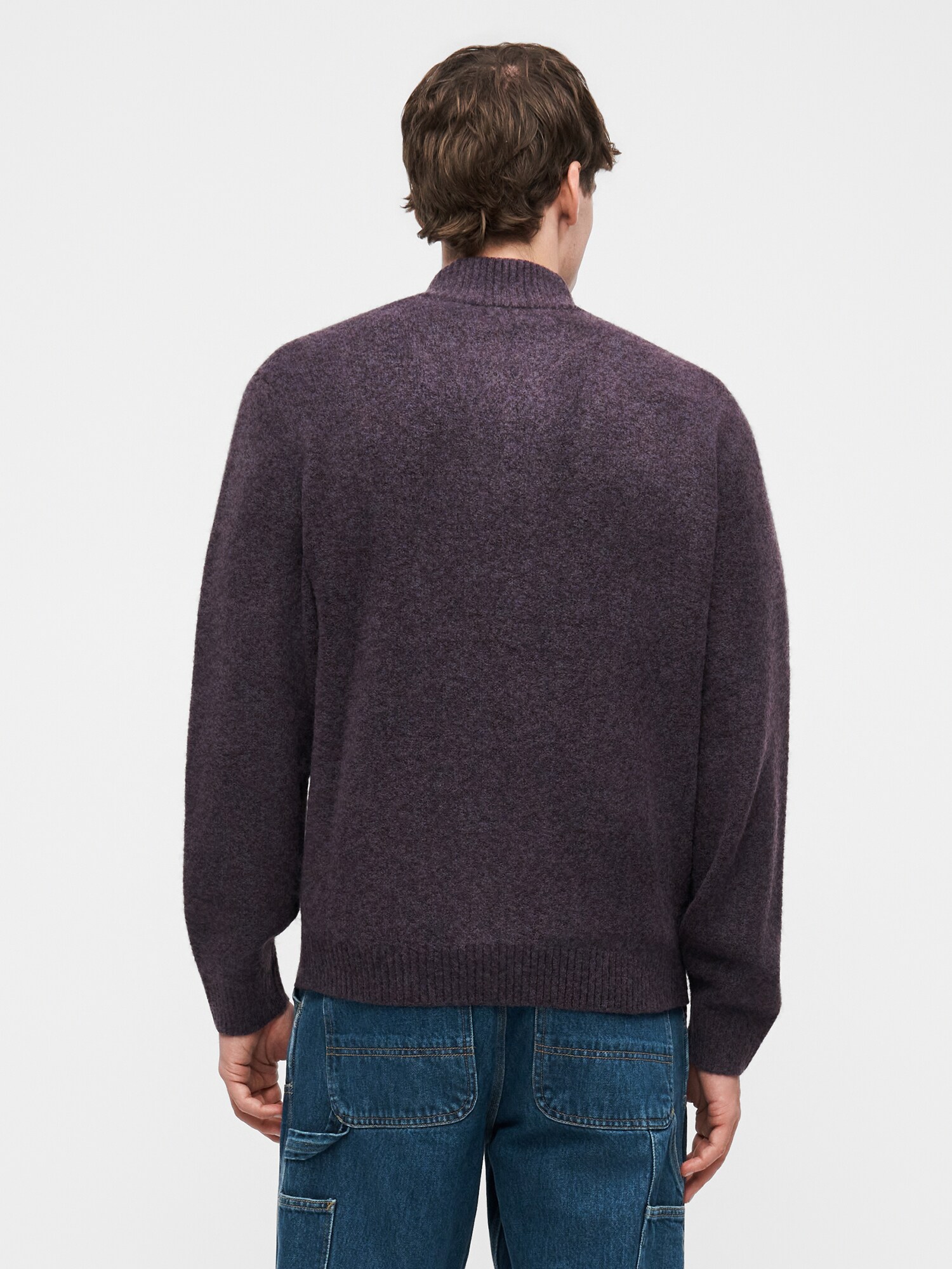 Carhartt WIP Cárdigan 'Curtis' berenjena – imagen 3