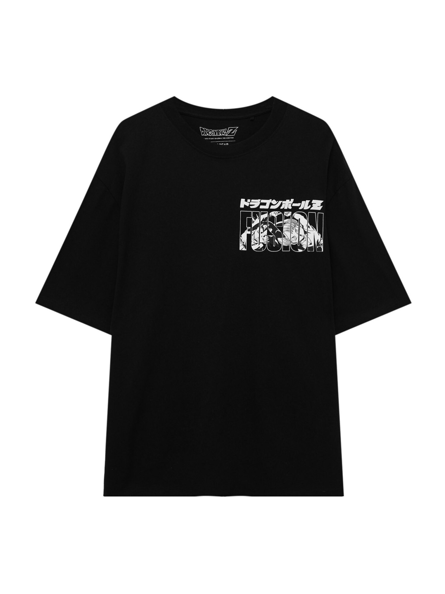 Pull&Bear Tričko  čierna / biela