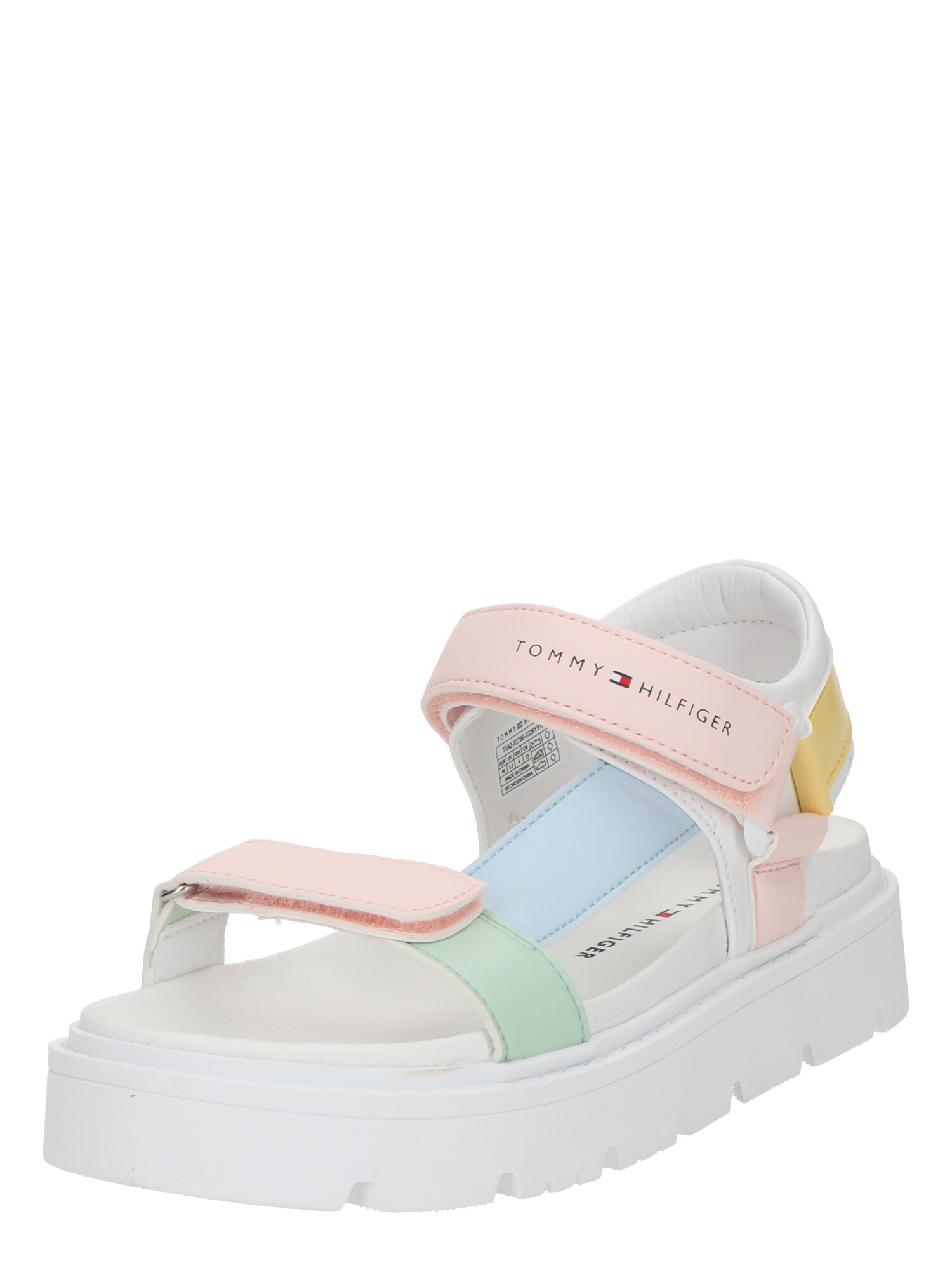 TOMMY HILFIGER Szandálok  pasztellkék / sárga / menta / rózsaszín akciós termékkép 1