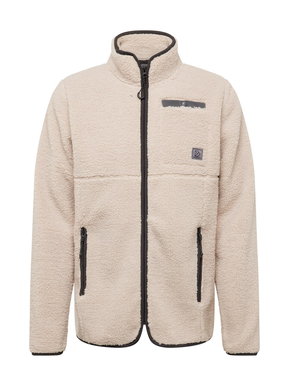Funktionsfleecejacka 'Phoenix' beige / mörkgrå