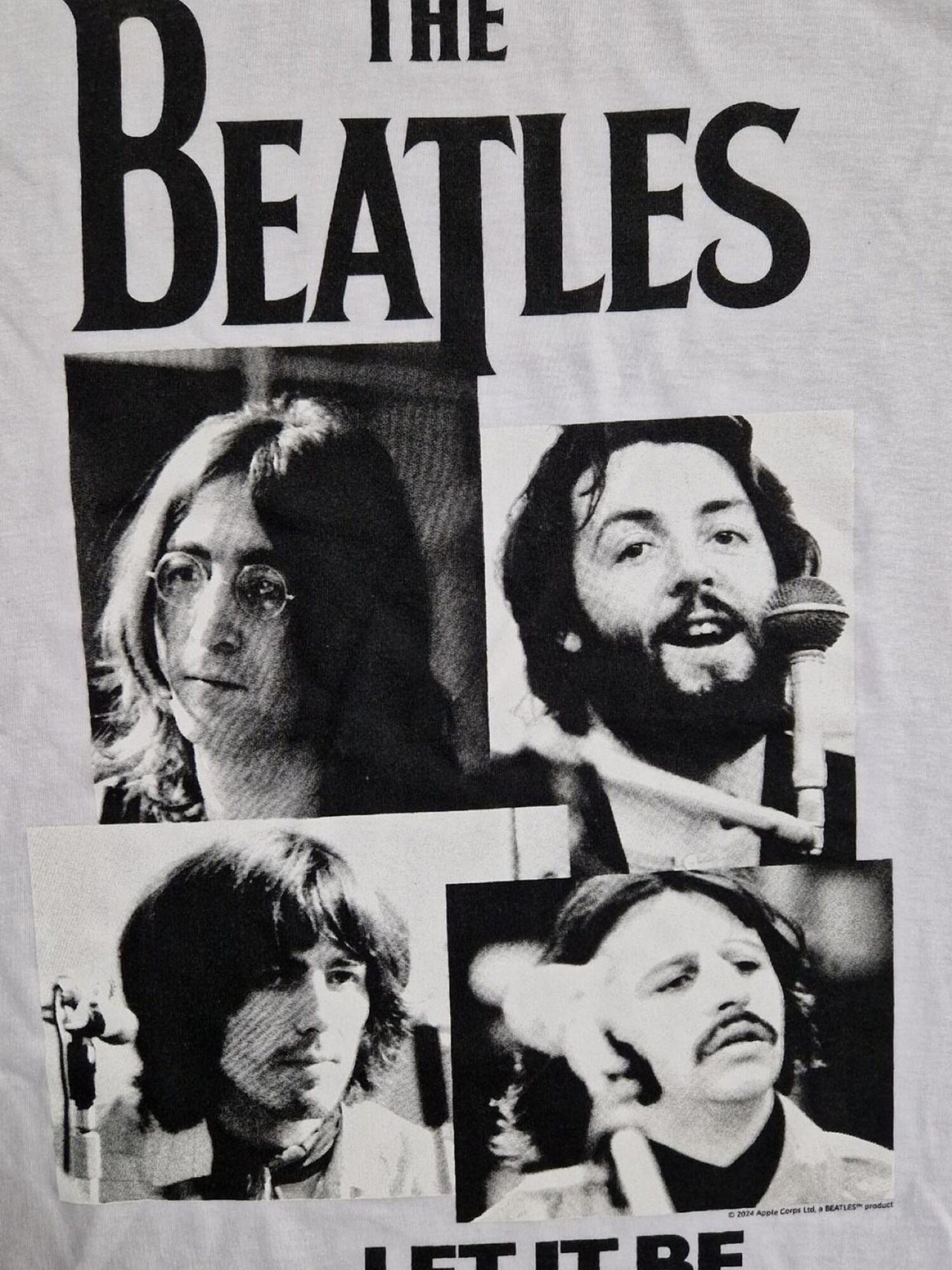 The Beatles Camiseta 'Beatles – Let It Be T-Shirt'  blanco – imagen 4