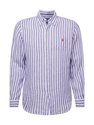 Polo Ralph Lauren Overhemd Indigo / Lichtrood / Wit