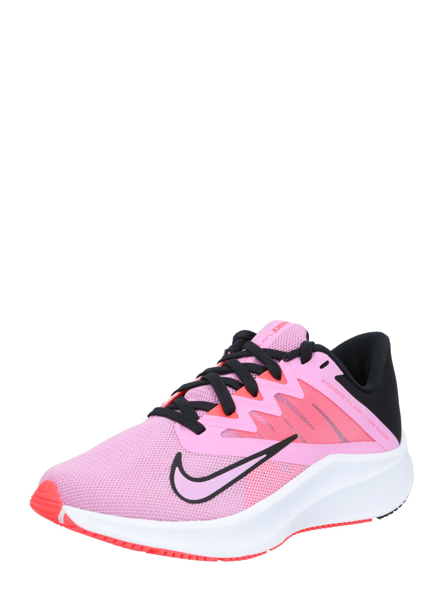 NIKE Sportiniai batai 'Quest 3'  juoda / rožinė