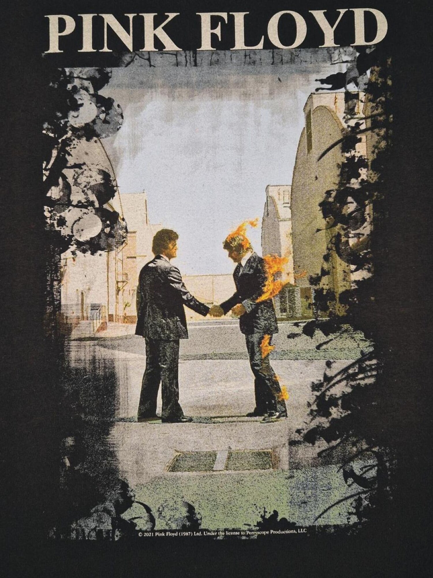 Pink Floyd Camiseta 'Pink Floyd - Burning man'  negro – imagen 3