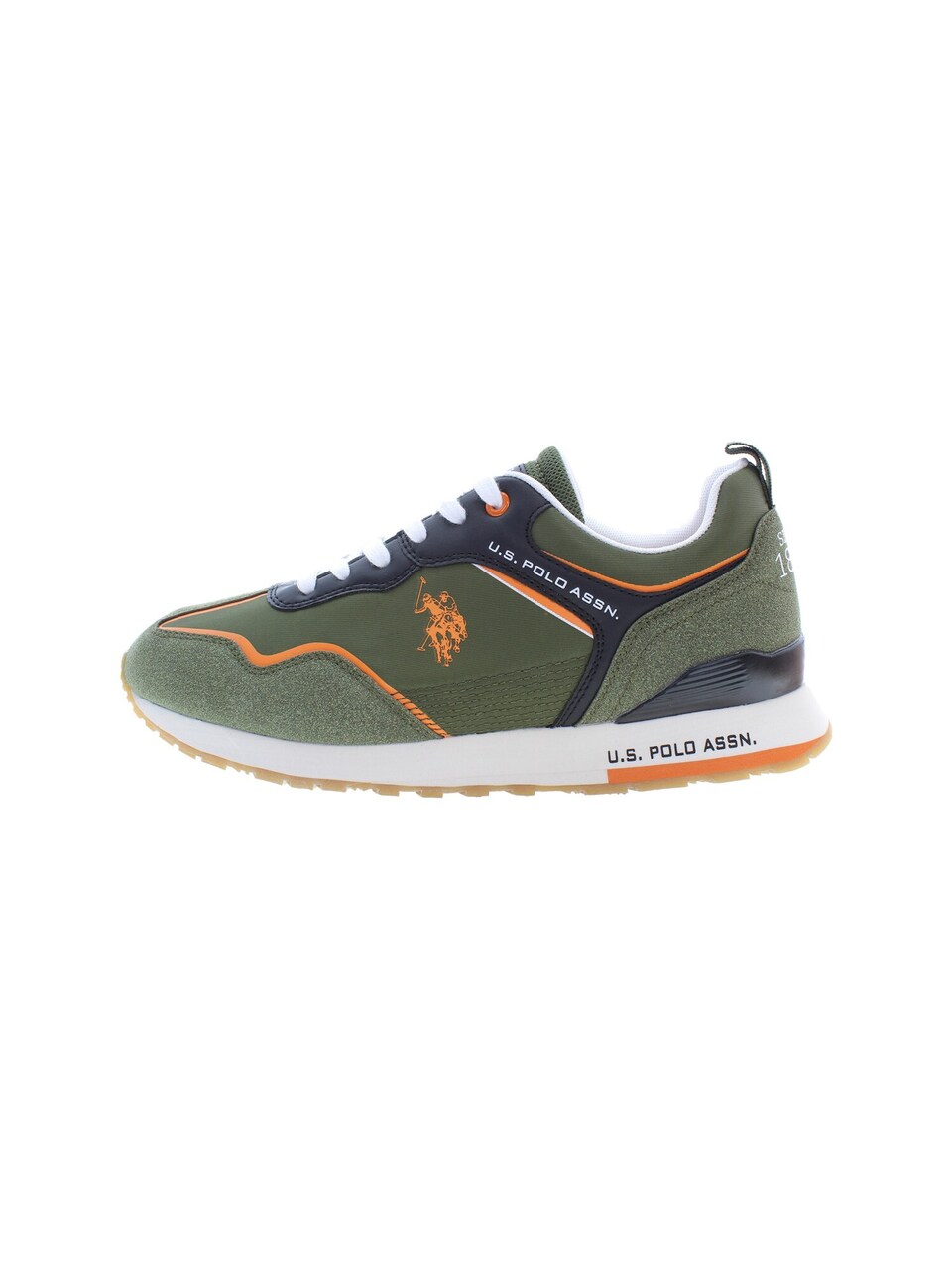 Låg sneaker 'Tabry' oliv / orange