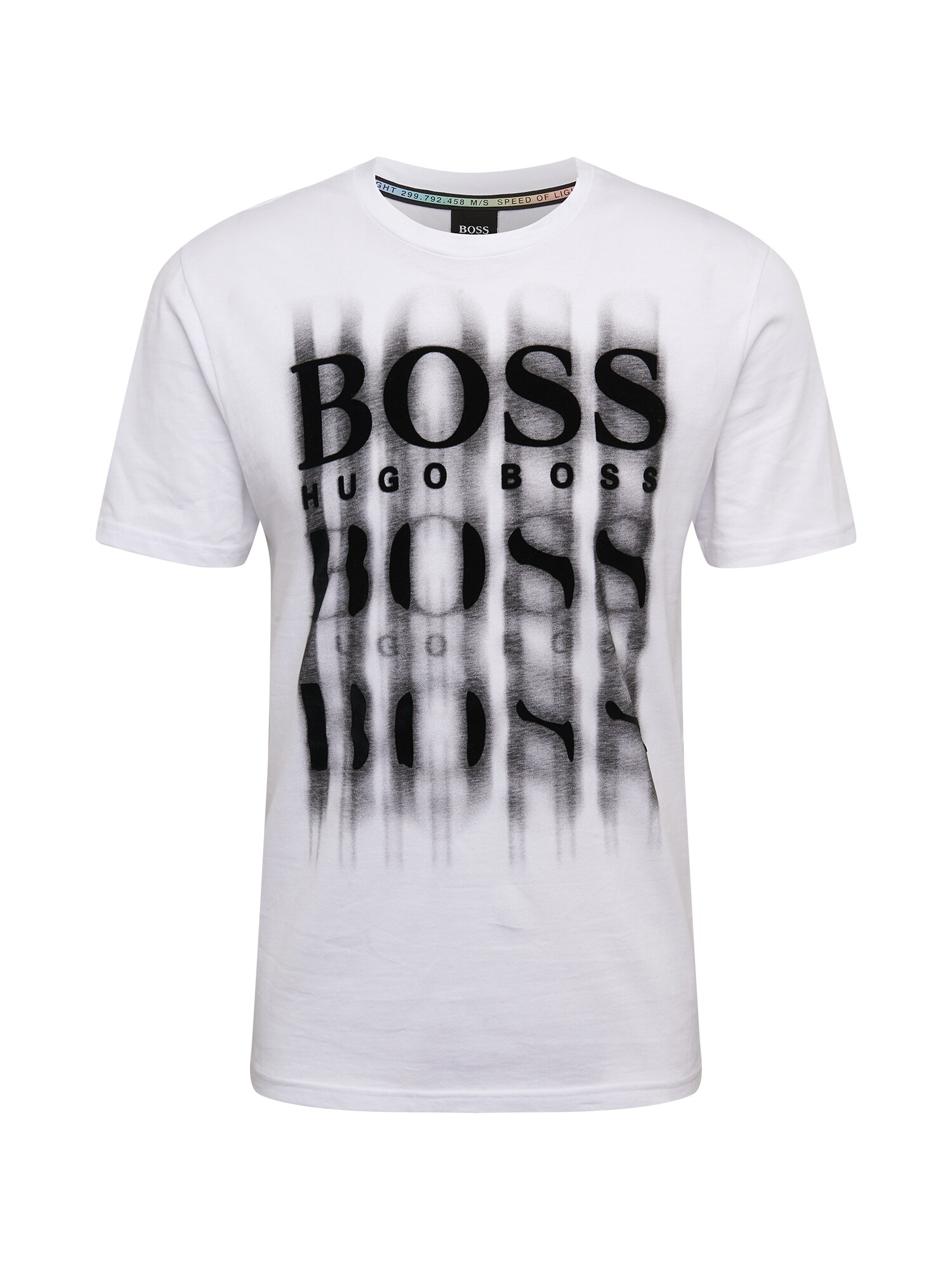 BOSS Marškinėliai 'Tblurry 4'  balta / juoda