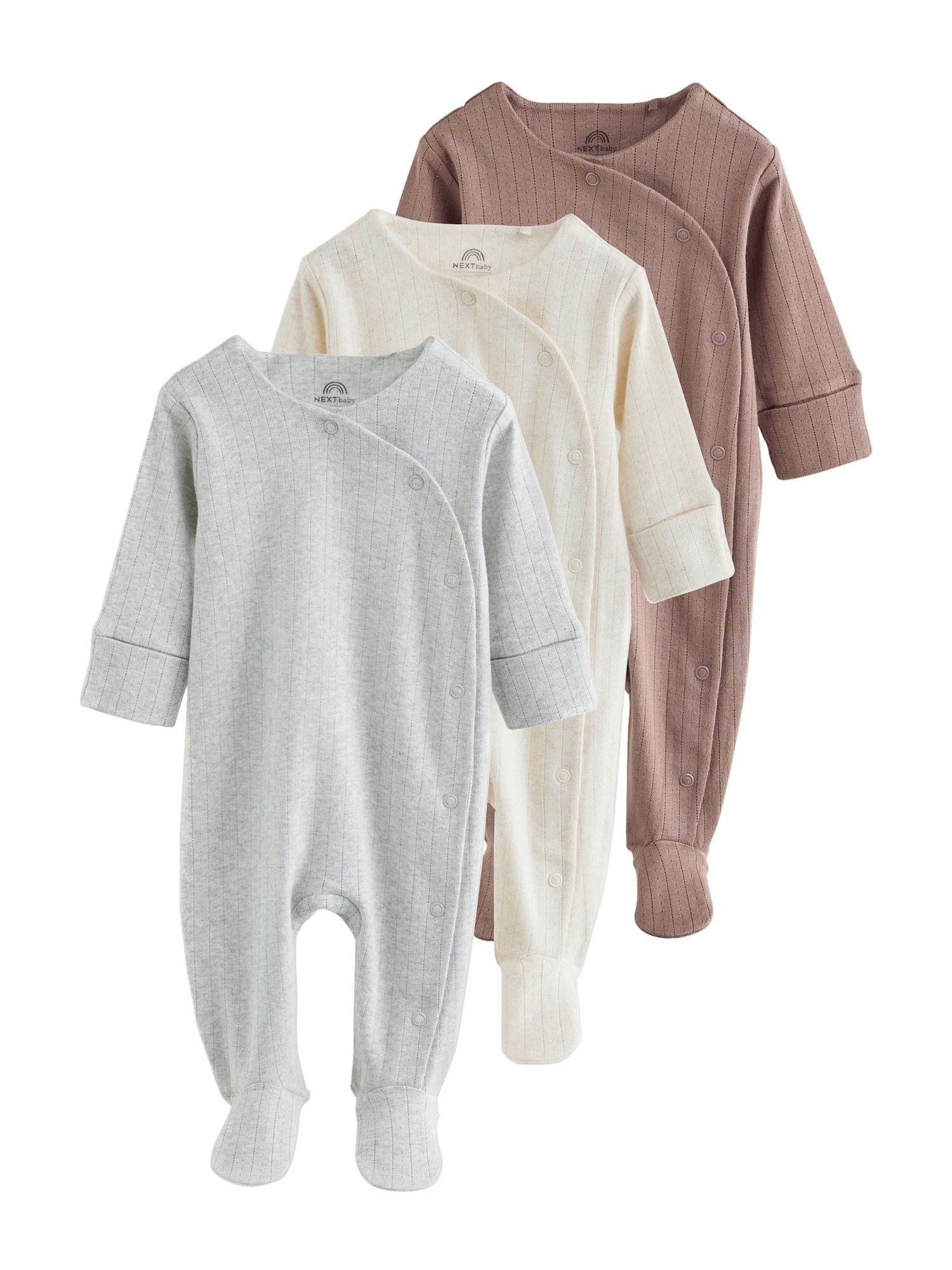 Next Pijamale bej deschis / maro / gri deschis