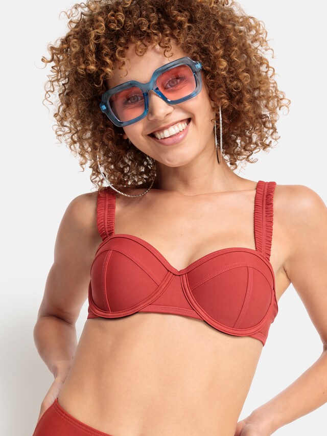 LSCN by LASCANA, Bikini felső 'Gina', piros, 2 kép a 5 közül