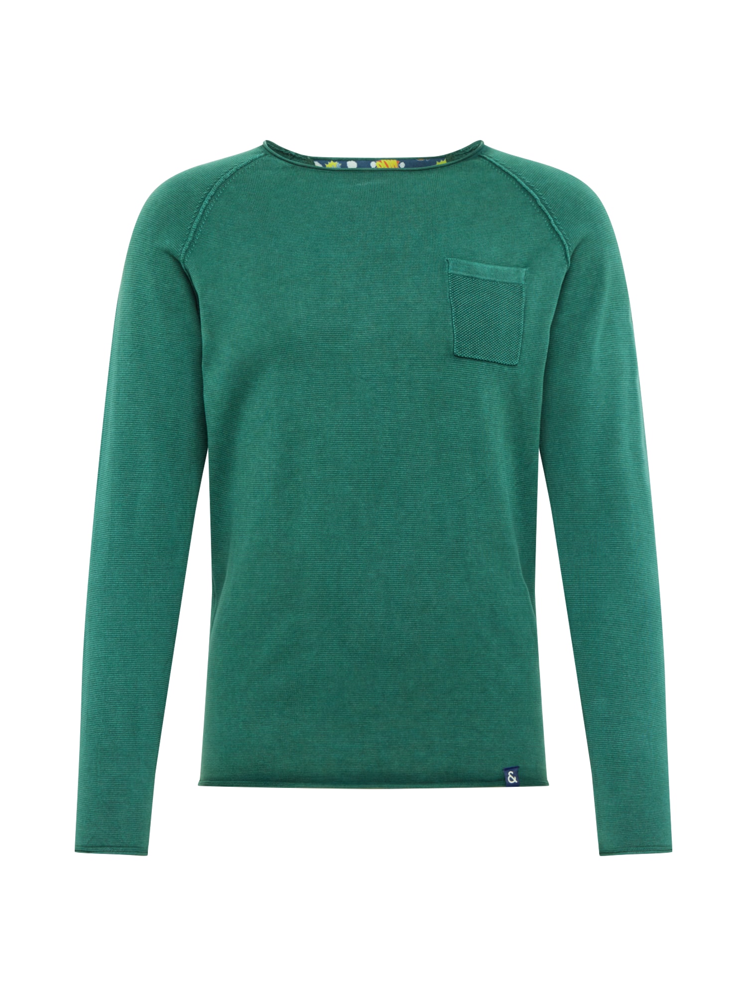 COLOURS & SONS Megztinis 'Noah'  tamsiai žalia