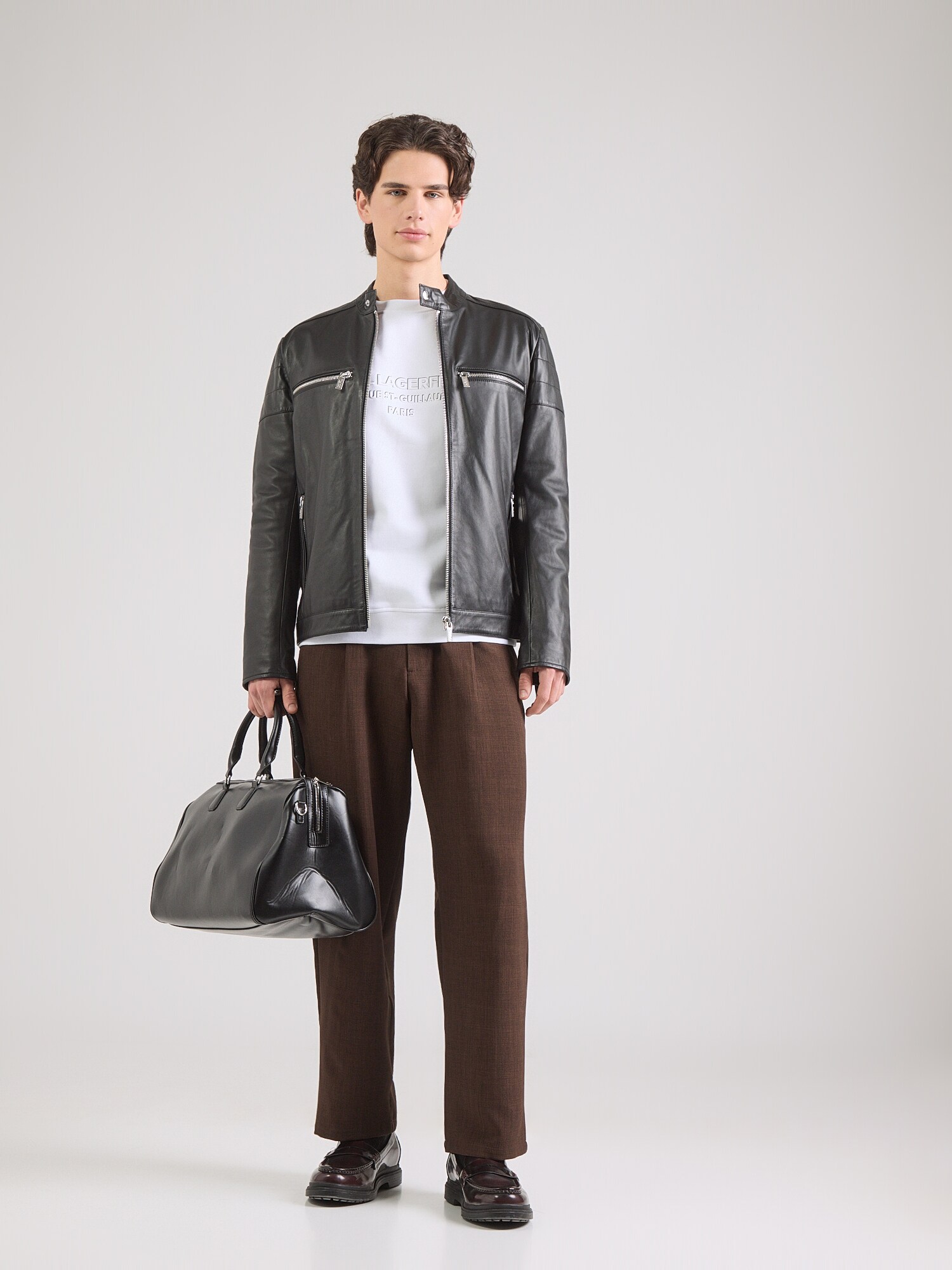 Karl Lagerfeld Sudadera  negro / blanco – imagen 74