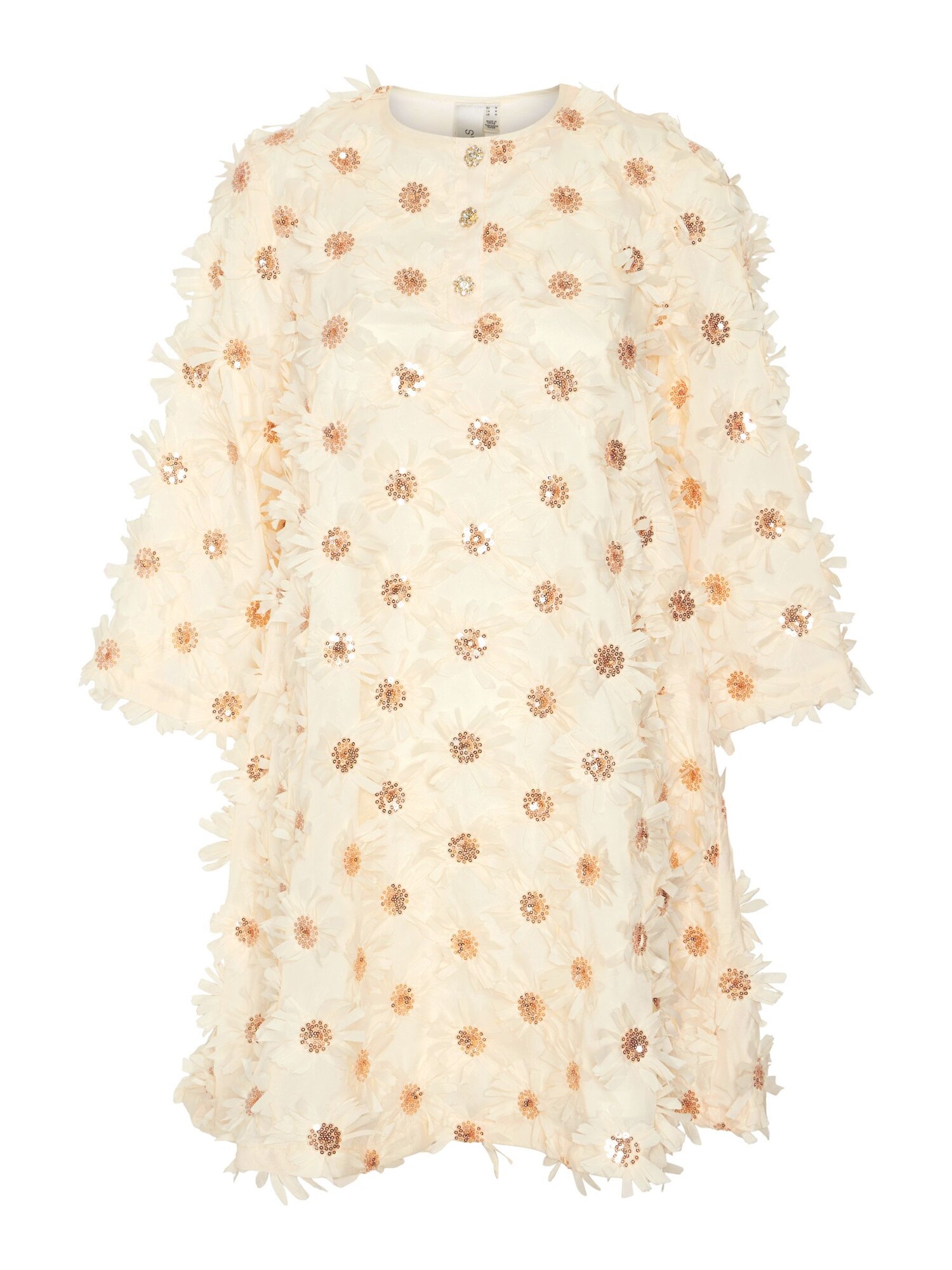 YAS Abito  beige / giallo chiaro