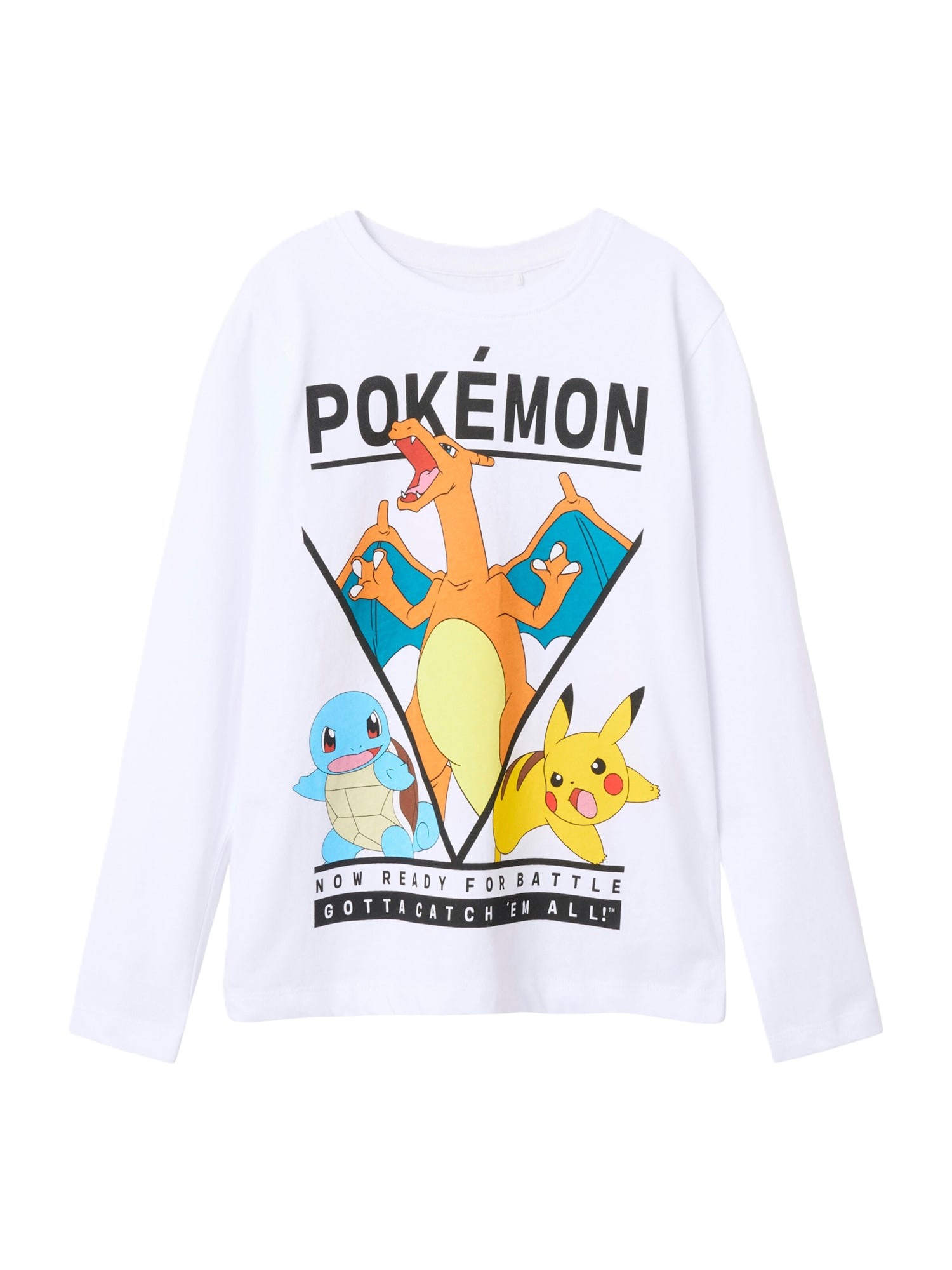 NAME IT Tricou NKMAst Pokemon galben / portocaliu / negru / alb