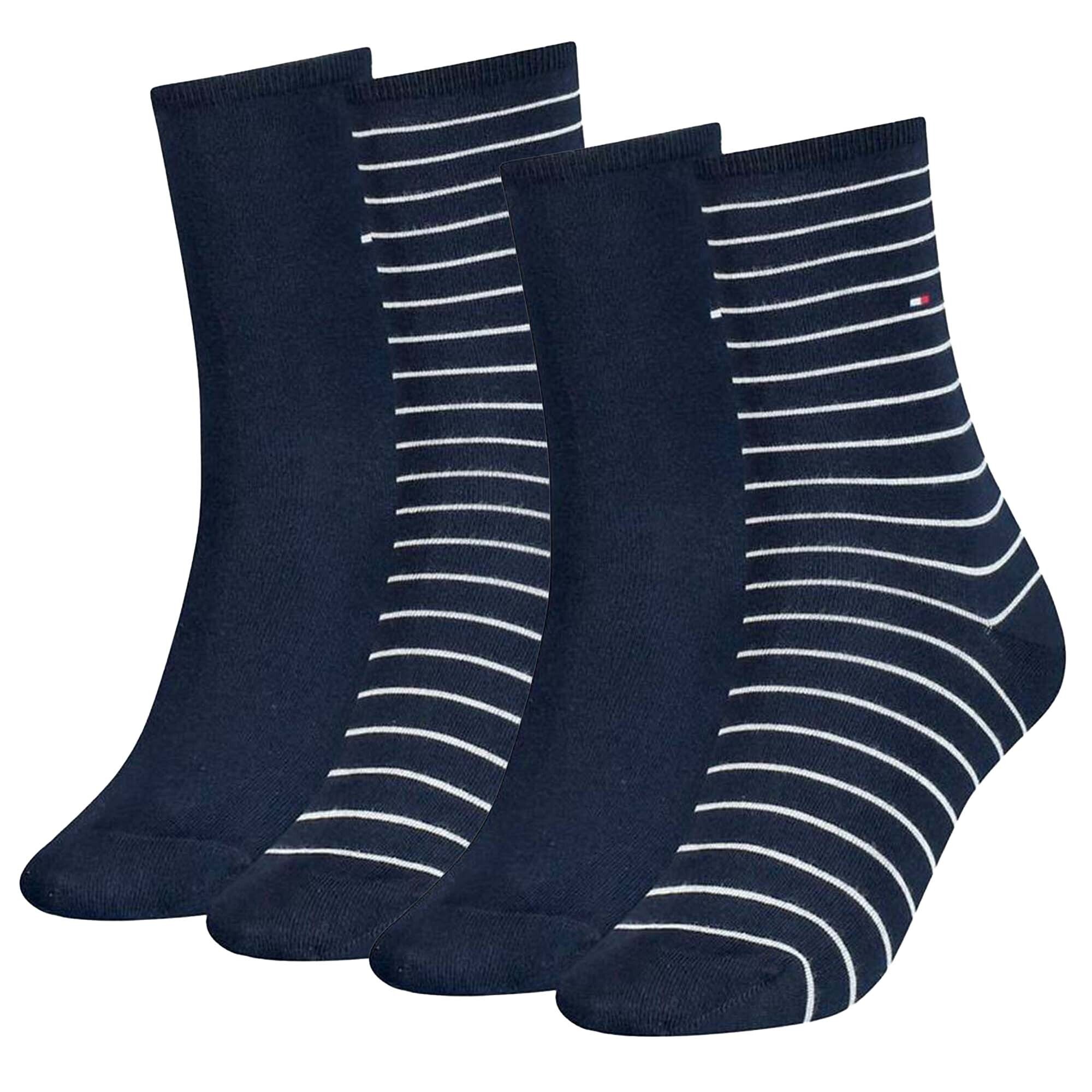 TOMMY HILFIGER Calcetines  azul oscuro / blanco