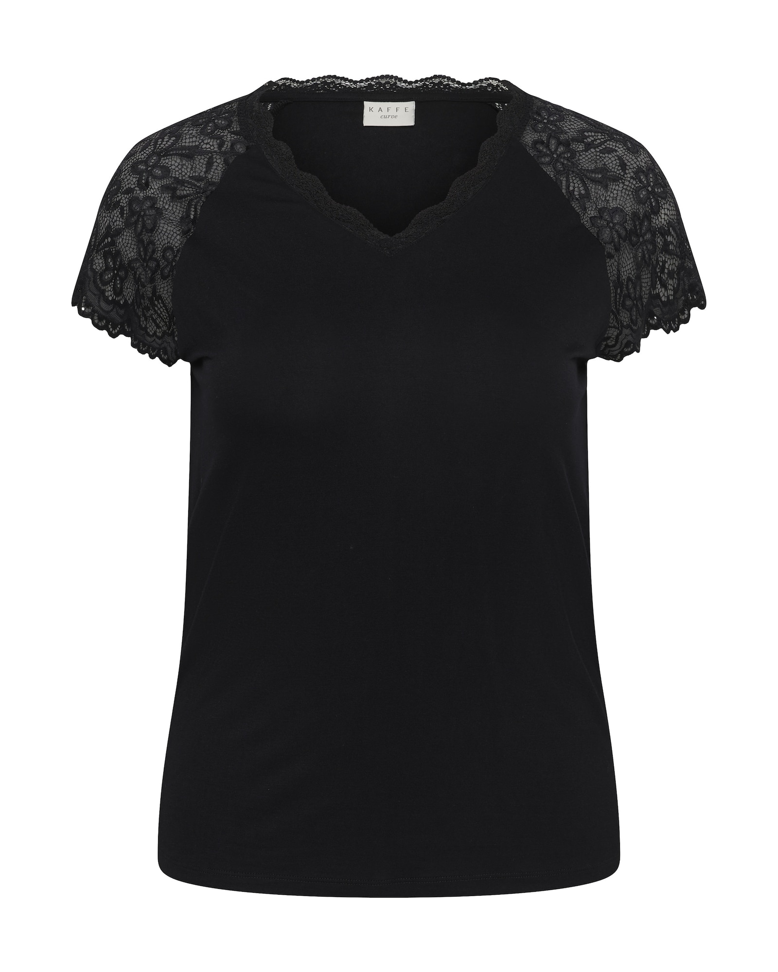 KAFFE CURVE Tricou KCCarli negru