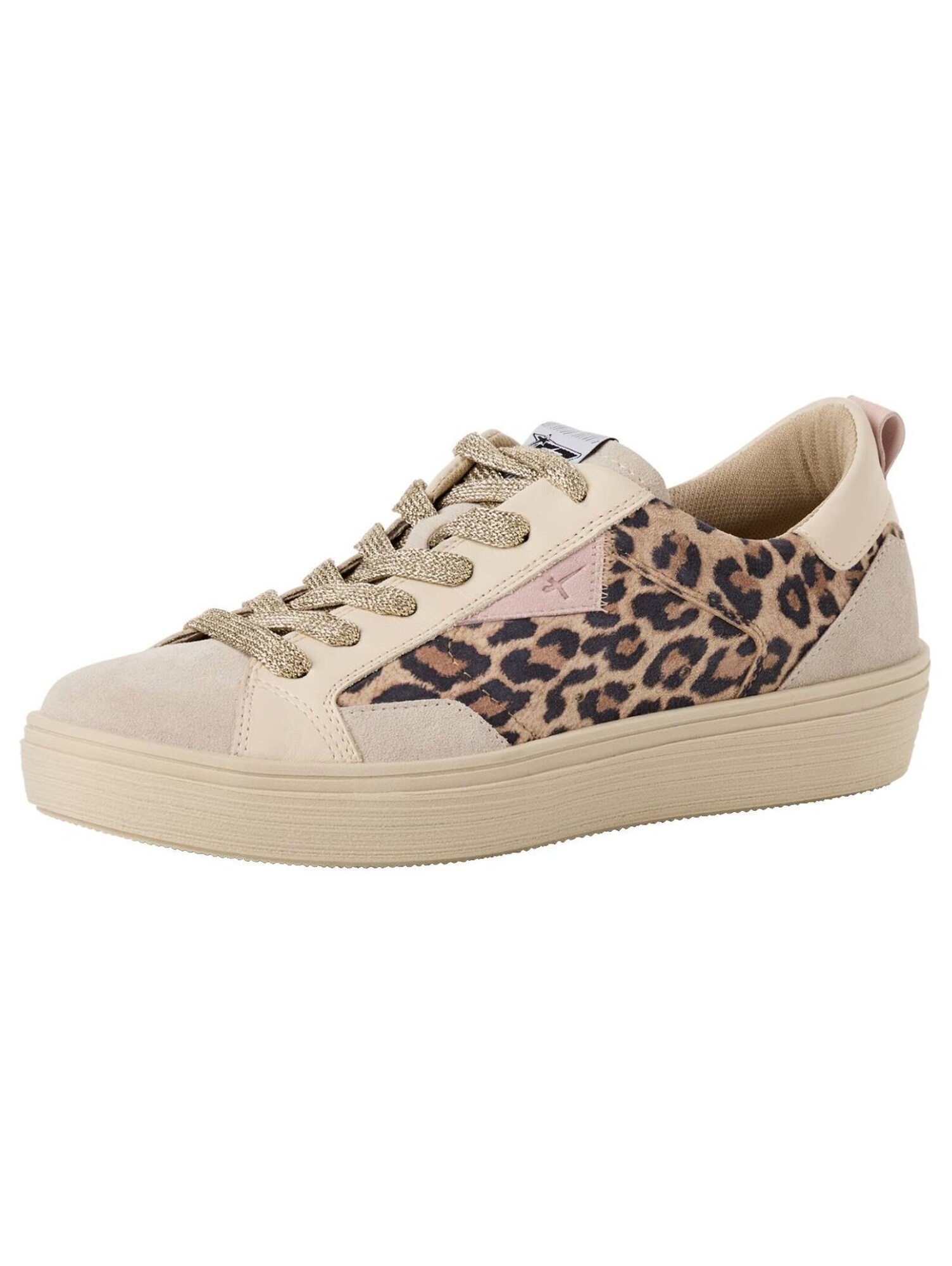 Tamaris Sneakers Laag Beige / Rosa / Zwart