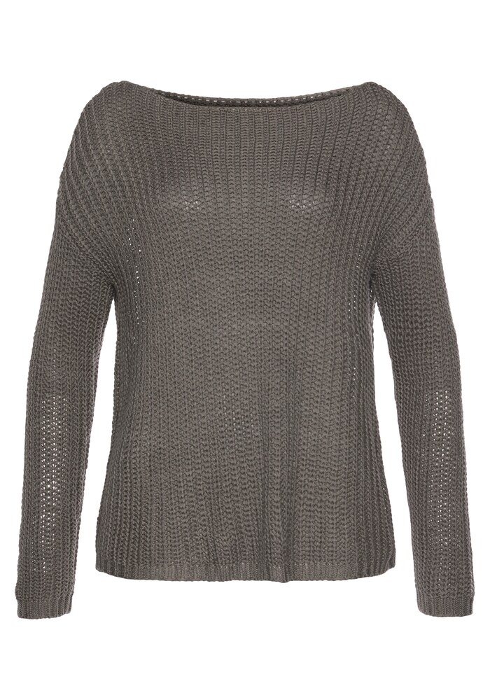 LASCANA Pullover Damen Größe L dunkelgrau