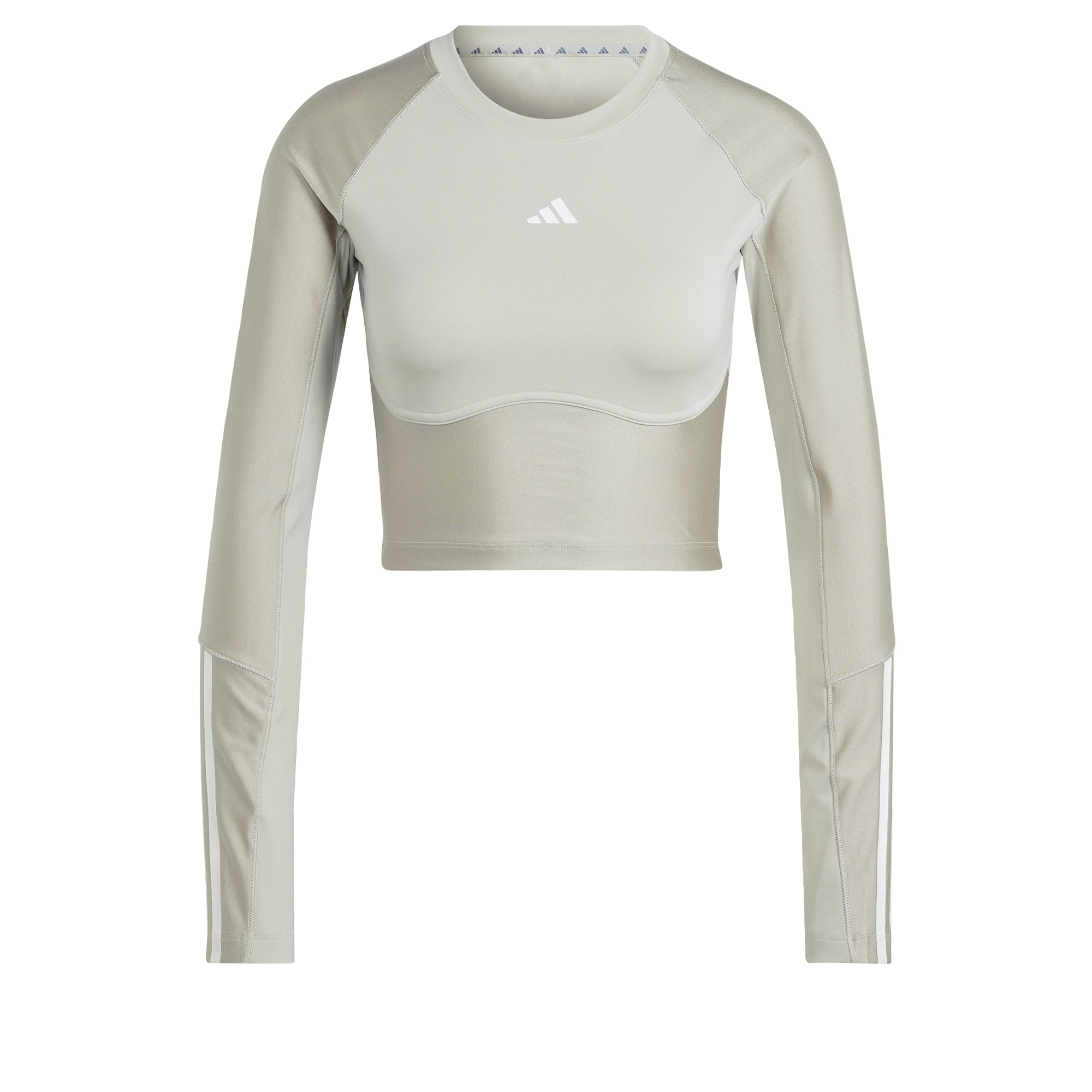 ADIDAS PERFORMANCE Sportiniai marškinėliai smėlio spalva / pilka