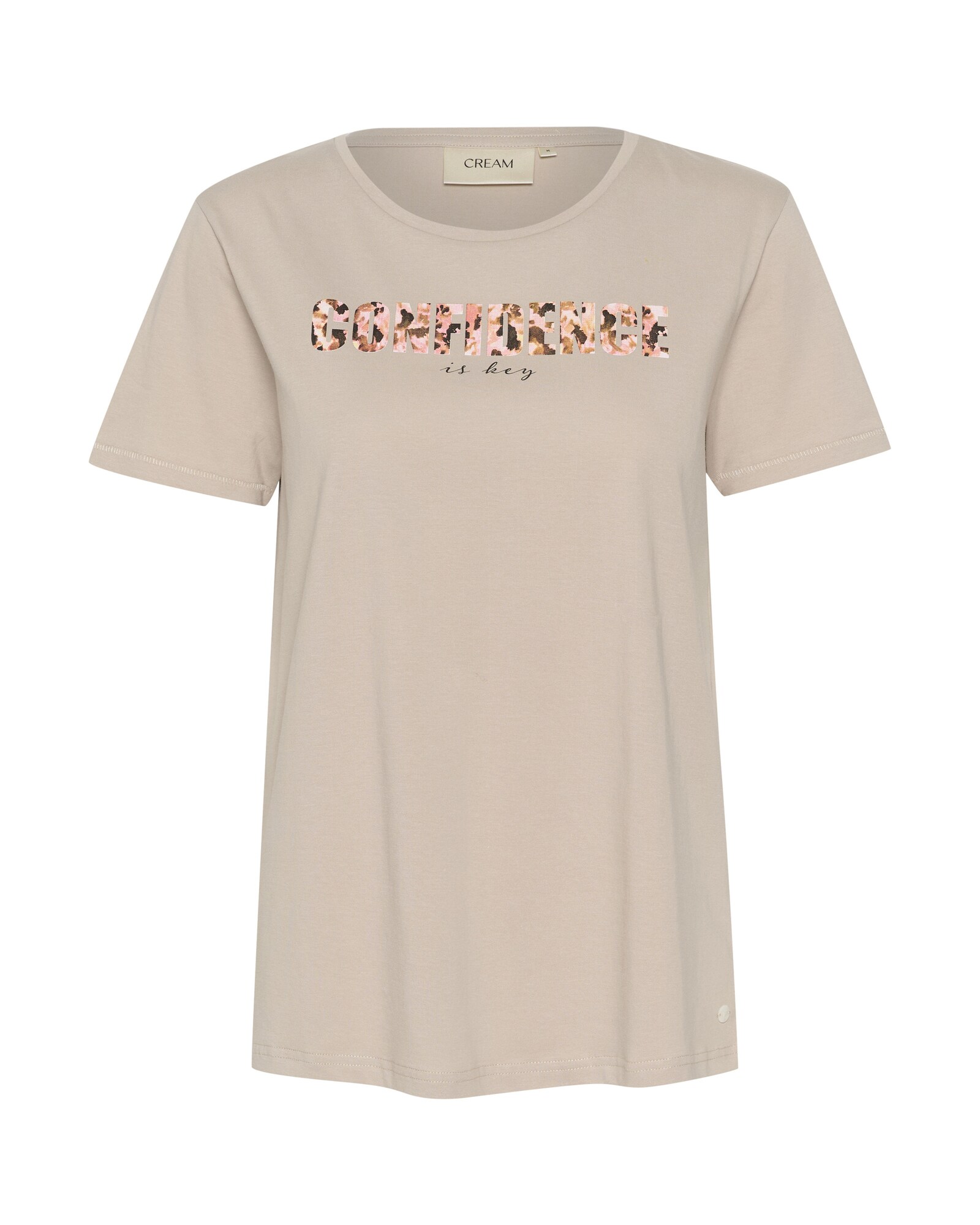Cream Tricou CR Velie  maro / gri deschis / roz / negru