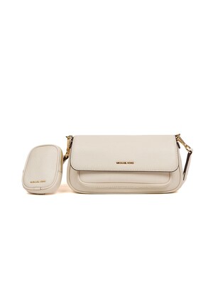 Michael Kors Bolso de hombro 'Jet Set Travel Small Flap Crossbody With Tech Attachment'  crema