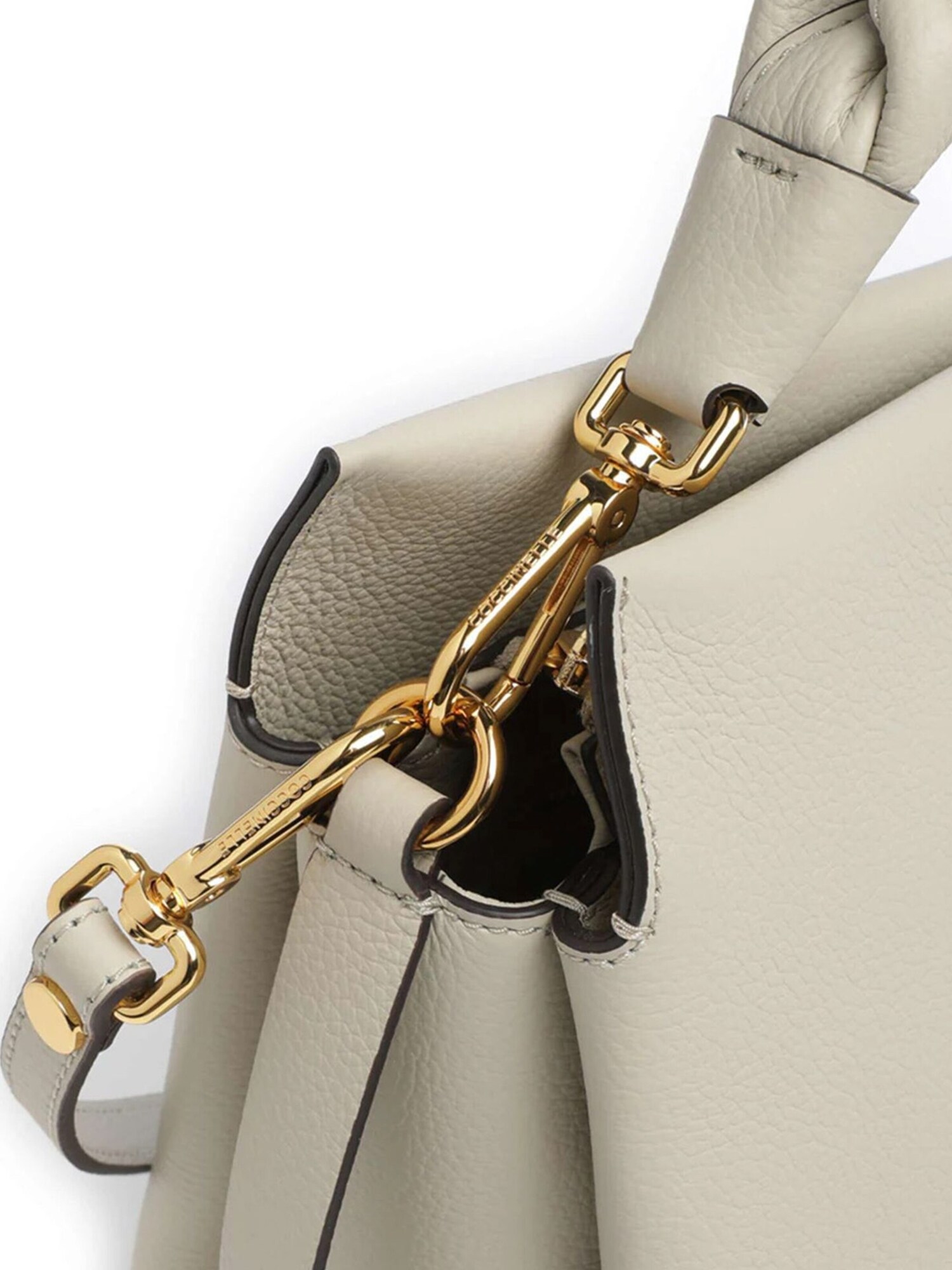 Coccinelle Bolso de mano 'Boheme Grana Double Shoulder Bag'  gris claro – imagen 3