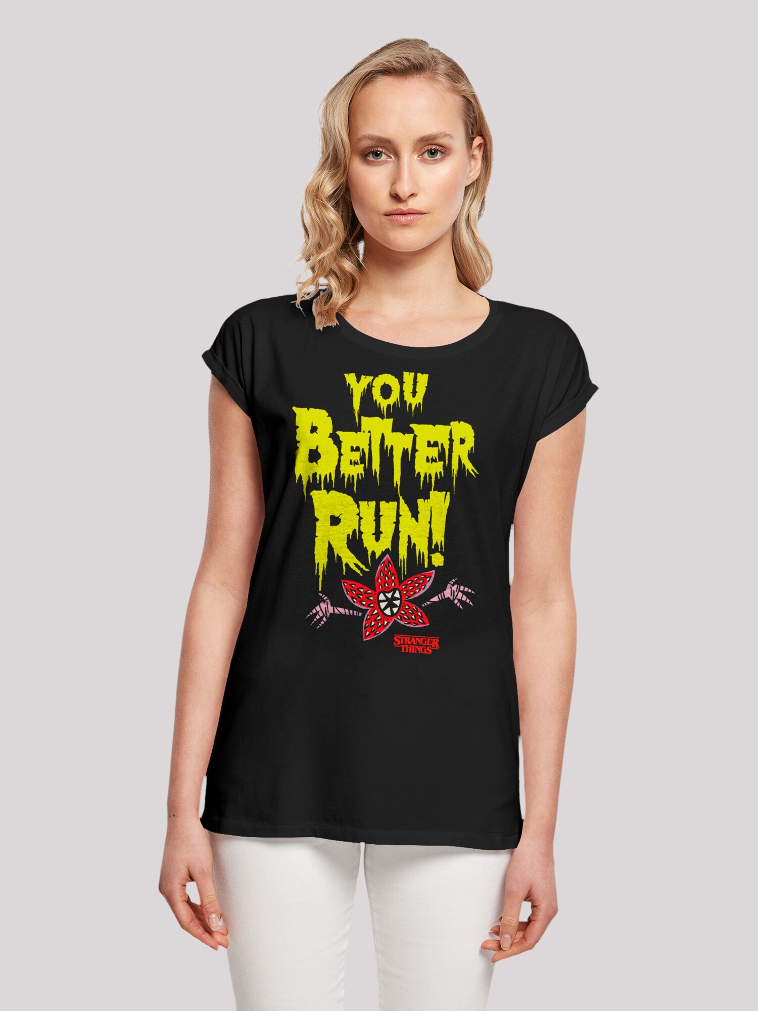 Thumbnail - F4NT4STIC T-Shirt Stranger Things You Better Run Netflix TV Series