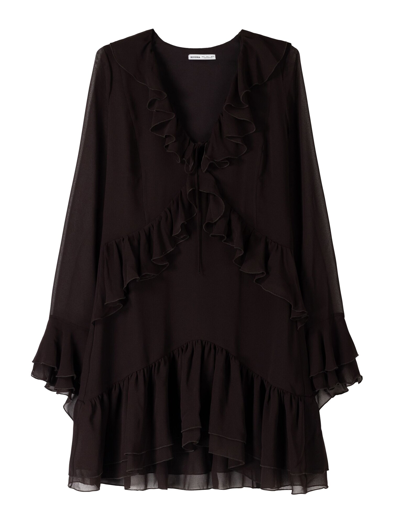 Bershka Rochie  ciocolatiu
