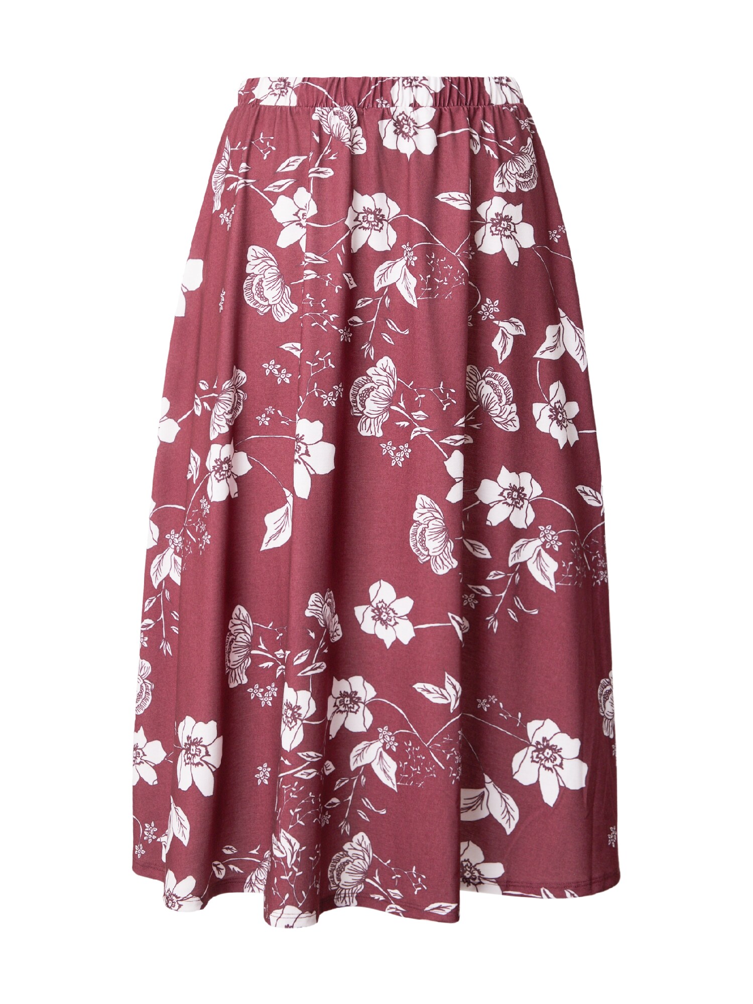ABOUT YOU Fustă 'Lisann'  roșu bordeaux / alb
